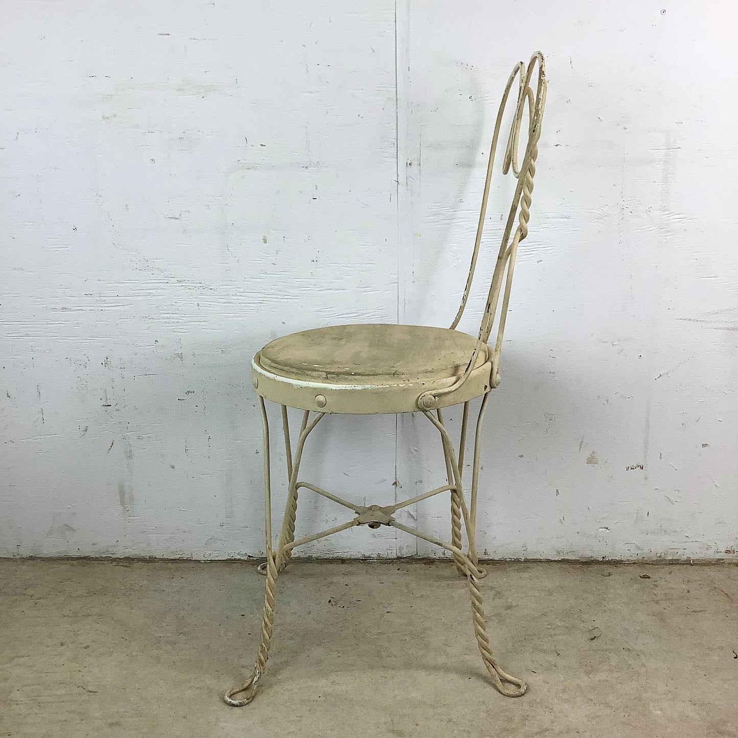 Vintage Wrought Iron Parlor Chair