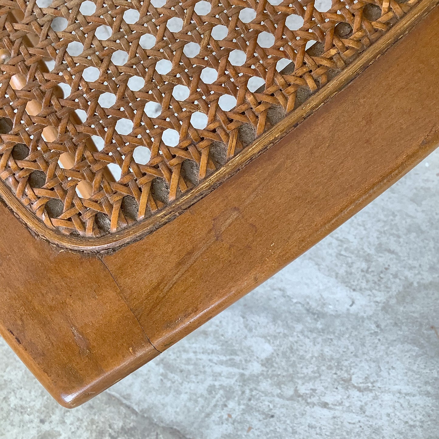 Antique Ribbon & Garland Caned Seat Side Chairs – Pair