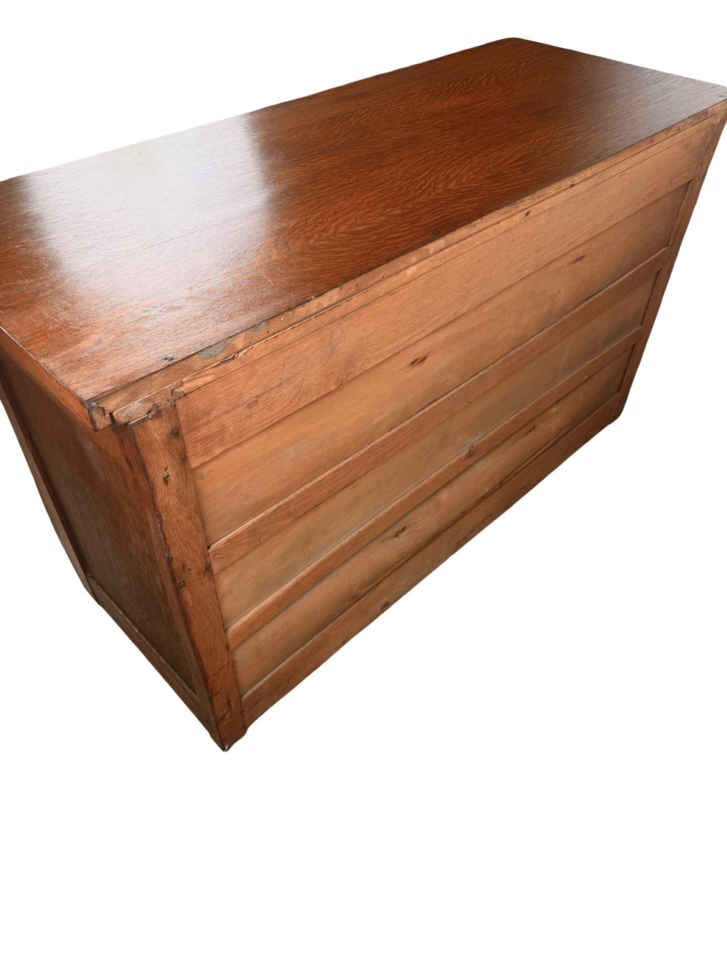 Antique Quarter-Sawn Oak Sideboard – Early 1900s American Arts &amp; Crafts Buffet