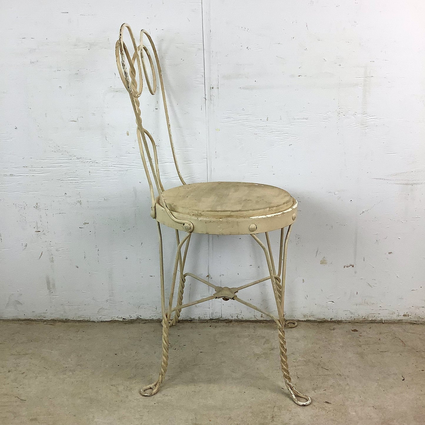 Vintage Wrought Iron Parlor Chair