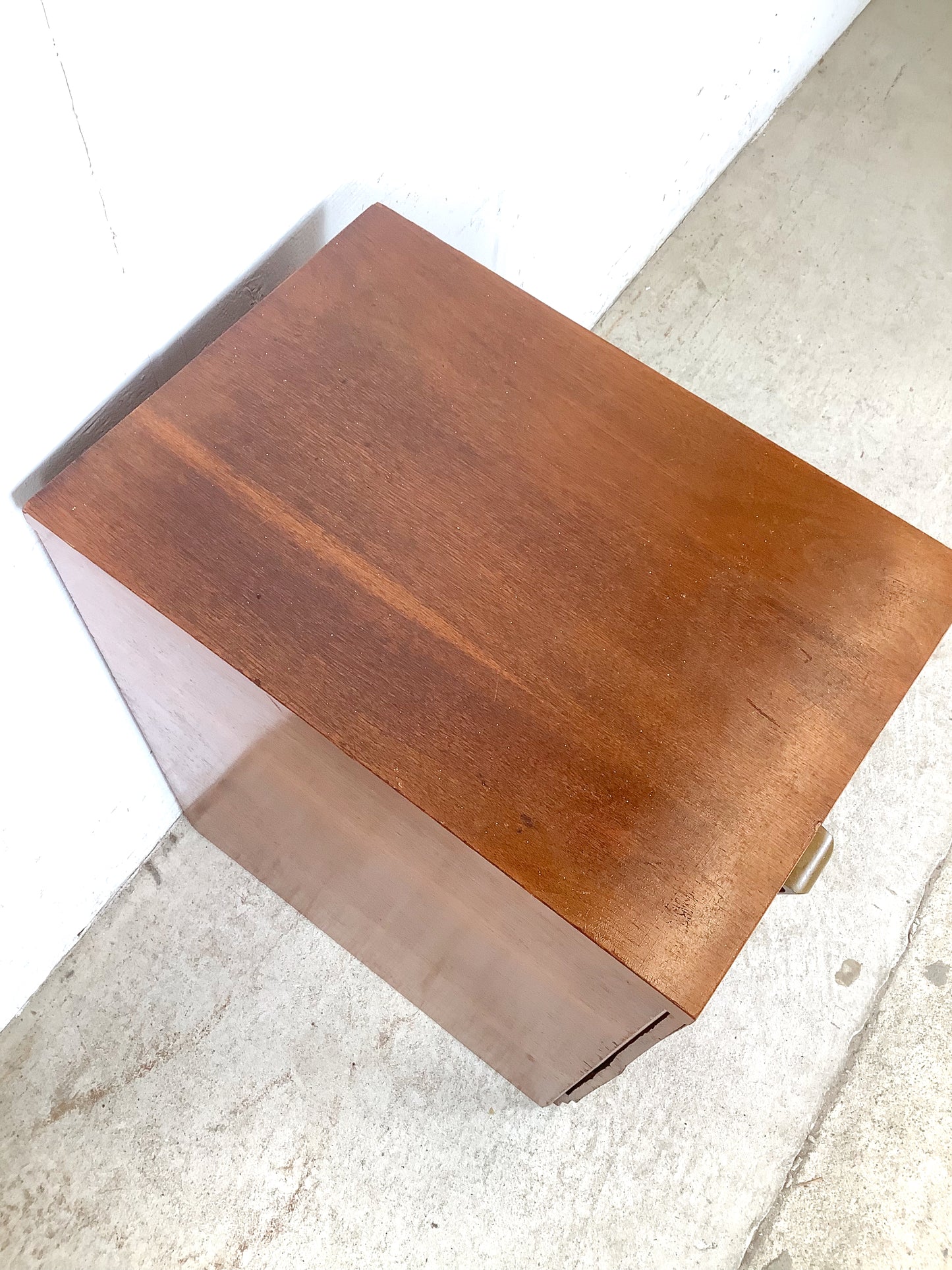 American Modern Two-Drawer Bedside Nightstand
