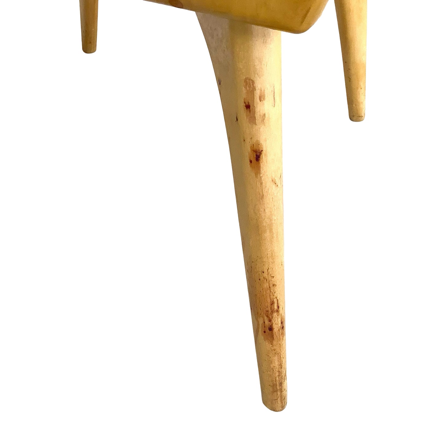 Heywood-Wakefield Solid Birch Encore Open Cubby Lamp Table (Wheat Finish)