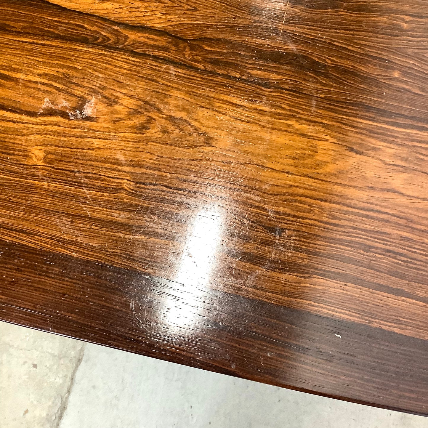 Scandinavian Modern Rosewood Dining Table