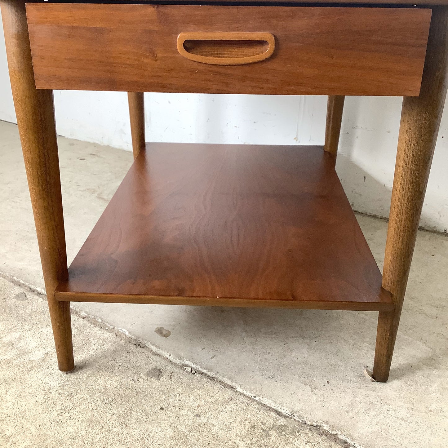 Lane Perception Walnut End Table | Two-Tier | 1960s