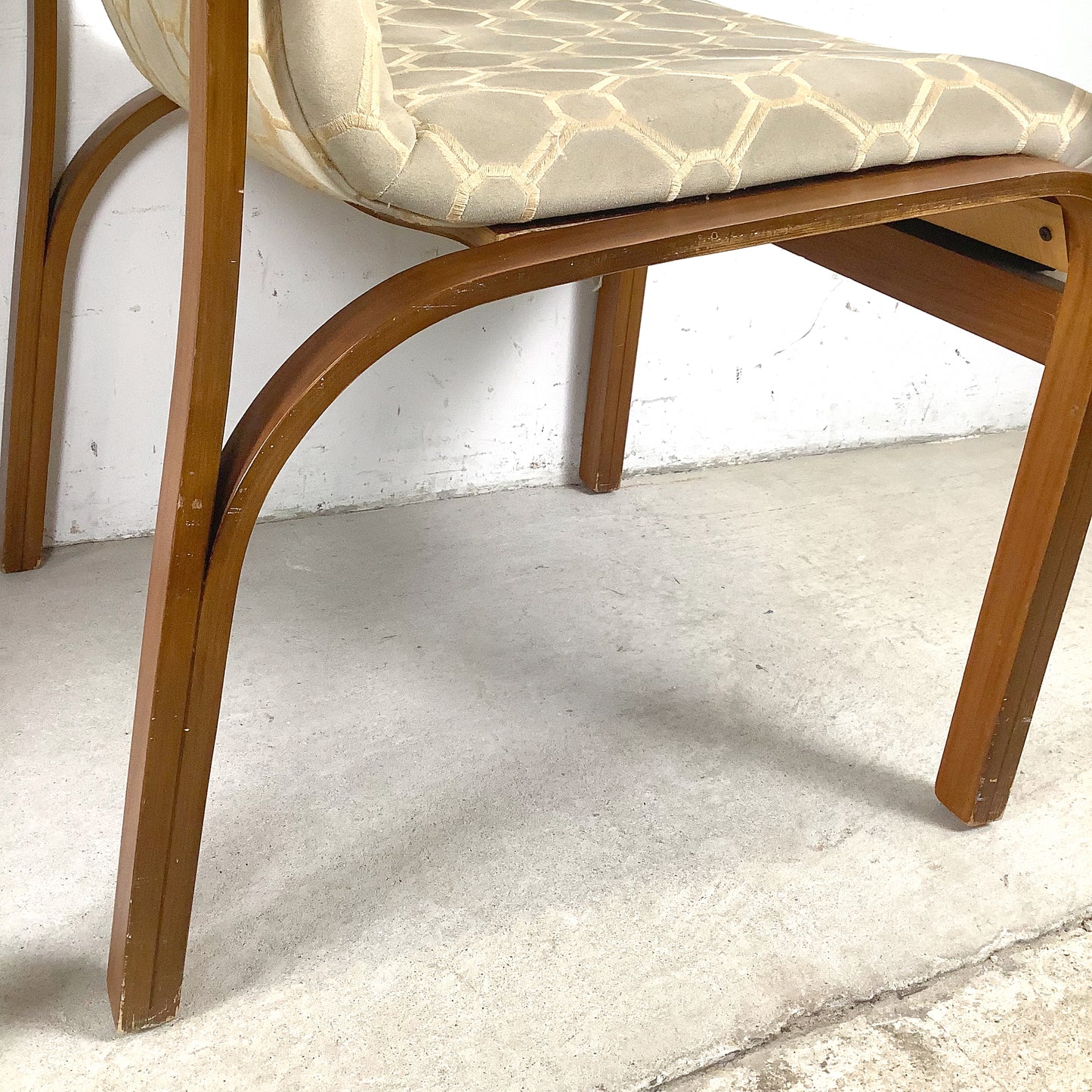 Pair of Vintage Bentwood Lounge Armchairs — Mid-Century Modern, Thonet Style