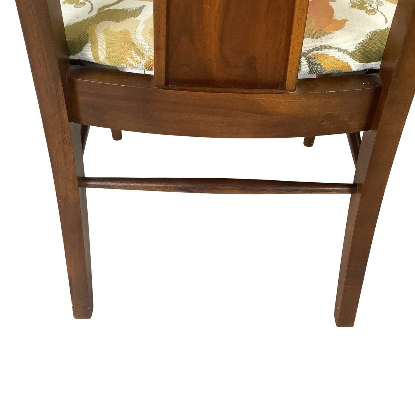 Vintage Mid-Century Modern Walnut & Cane Dining Chairs - Set of 6