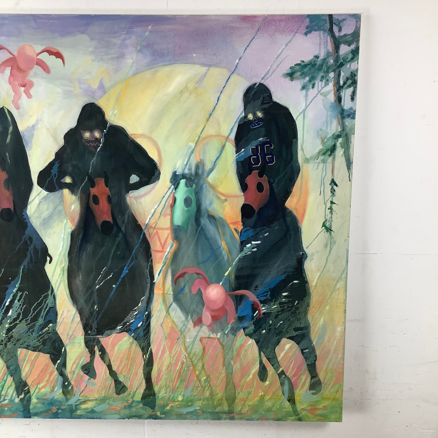 Apocalyptic Contemporary Oil Painting, 48x48, Tim Hoyt