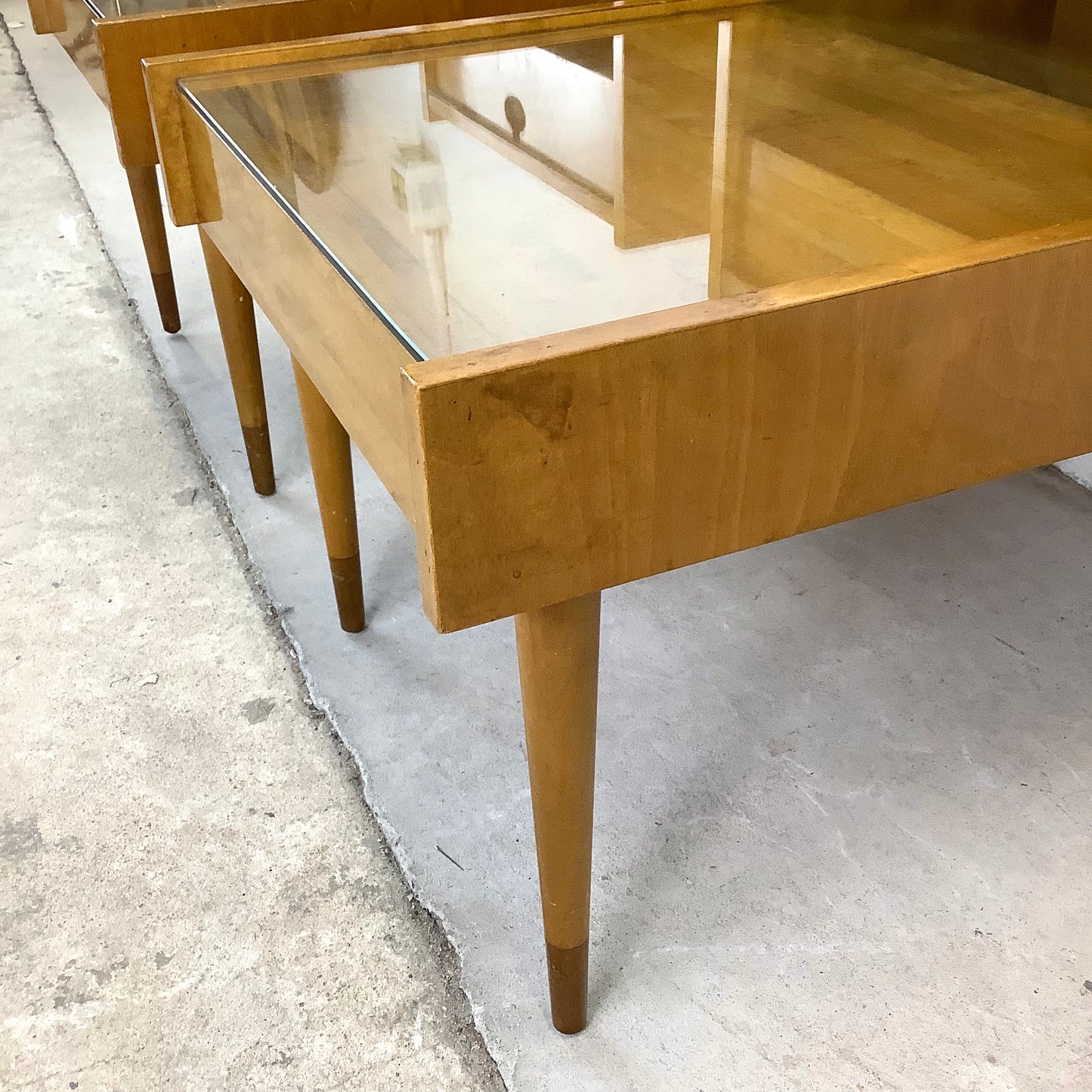 Mid-Century Two Tier Nightstands attr. Edmond Spence
