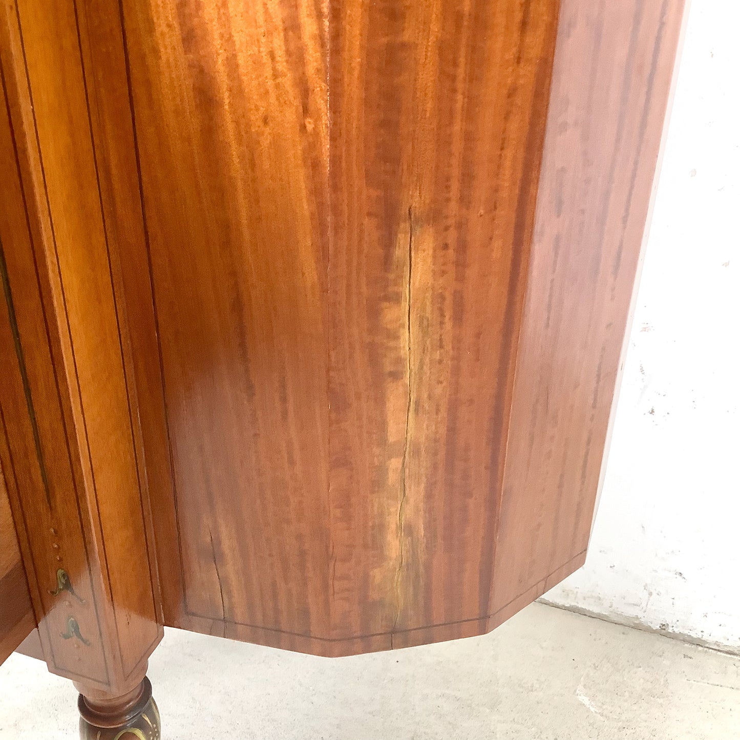 American Adam Revival Satinwood Martha Washington Sewing Cabinet | Aimone Mfg. Co., New York | circa 1900–1919