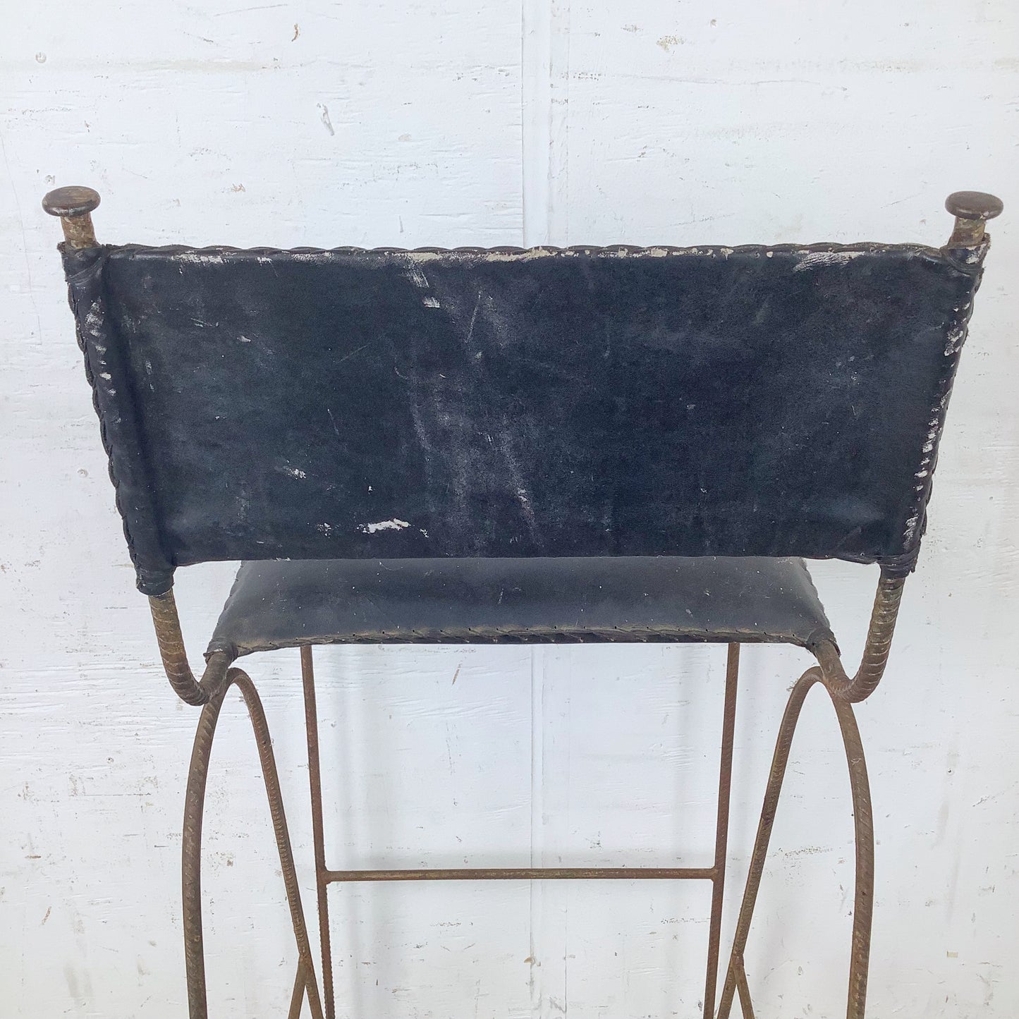Mid-Century Studio-Made Sculptural Iron Stool