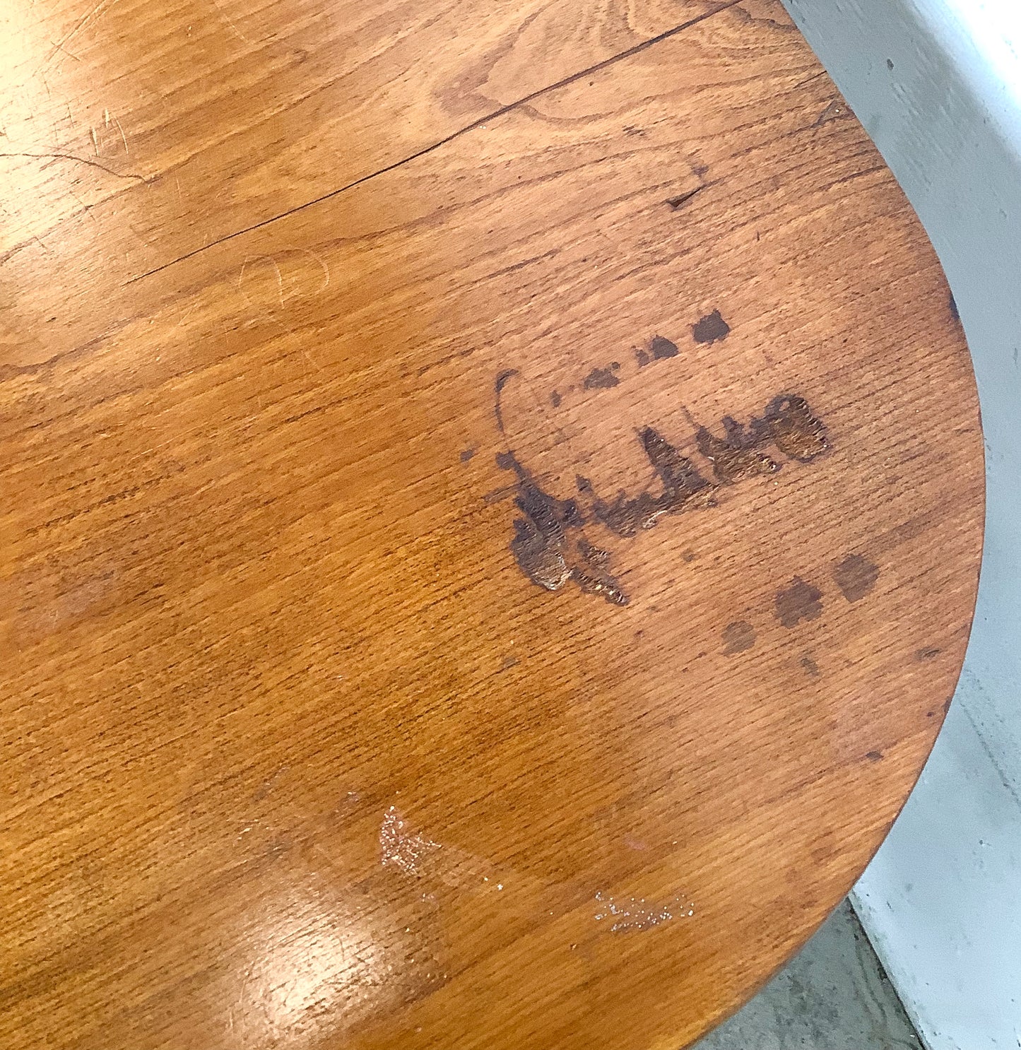 Antique American Drop-Leaf Table | Victorian Spool-Turned Legs | Original Brass Casters | Hardwood Top