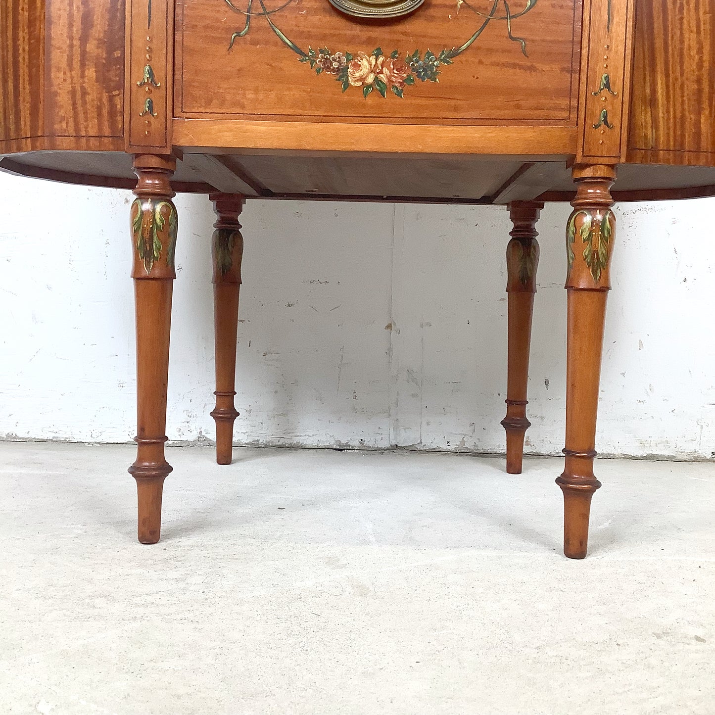 American Adam Revival Satinwood Martha Washington Sewing Cabinet | Aimone Mfg. Co., New York | circa 1900–1919