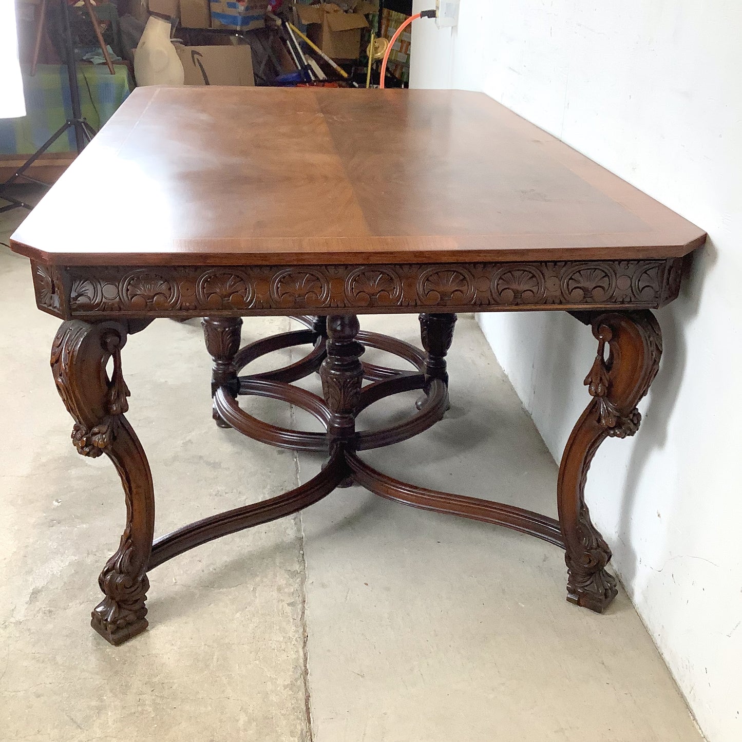 72” Carved Renaissance Revival Dining Table