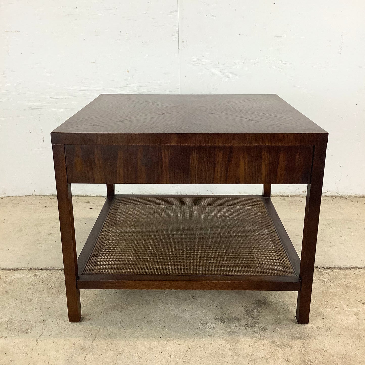 Mid-Century Modern Side Table with Drawer