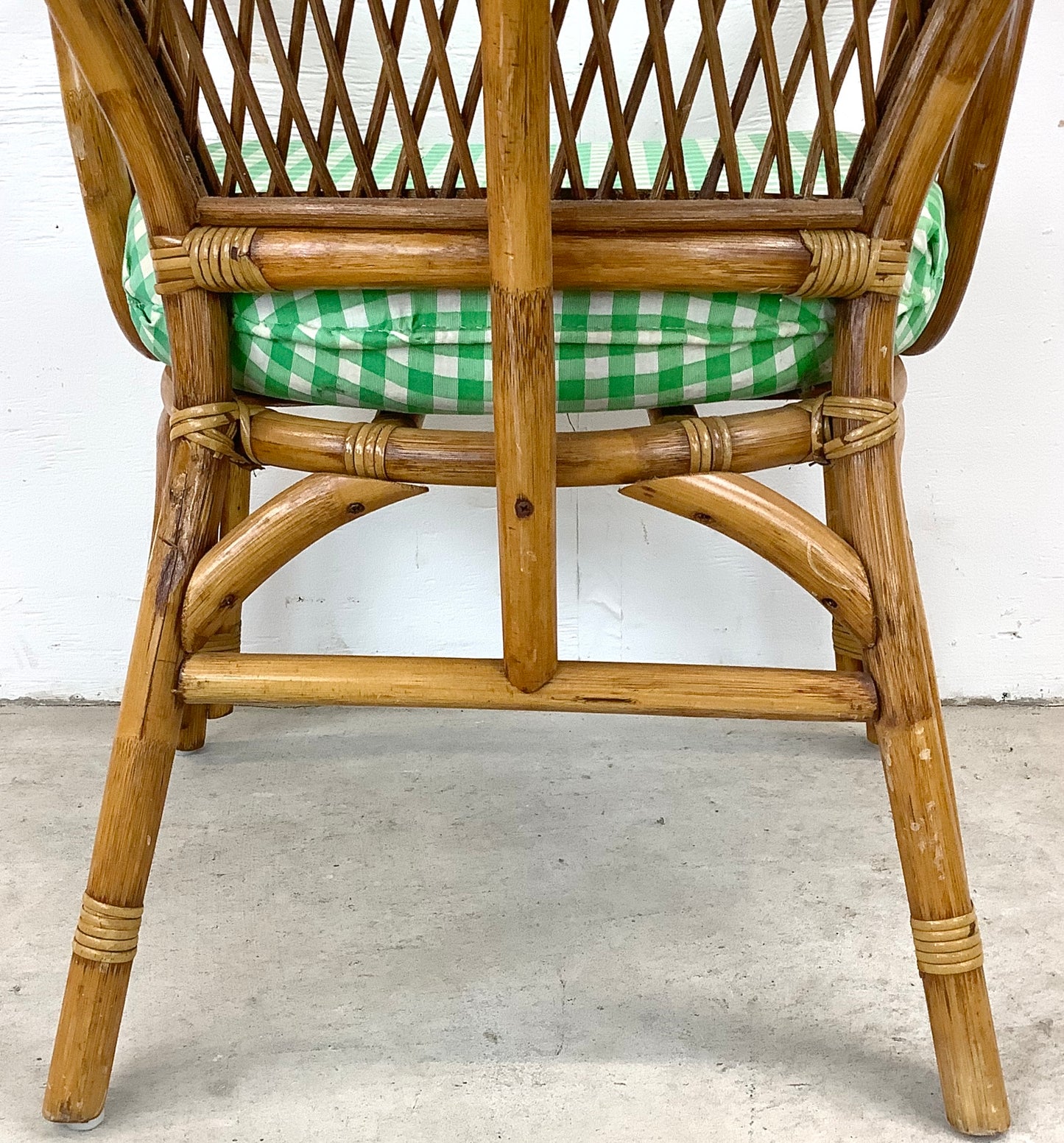 Vintage Coastal Rattan Armchair