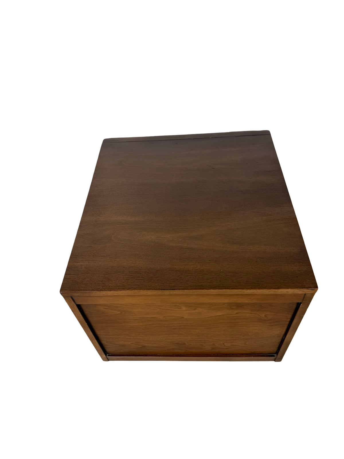Vintage Broyhill Premier Emphasis Walnut Mid-Century Cabinet End Table / Nightstand