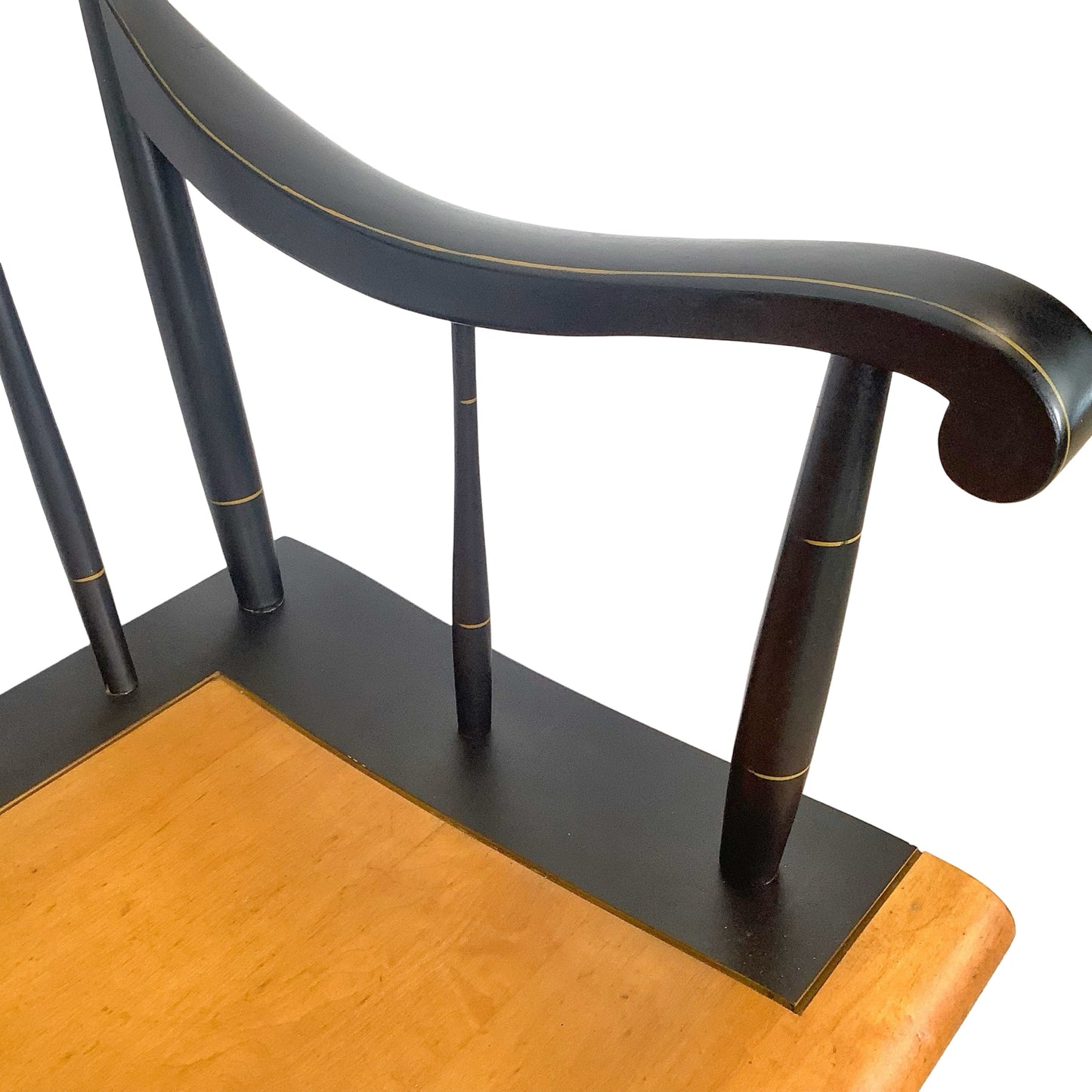 Vintage Hitchcock Style Stenciled Bench | Nichols & Stone Style Settee