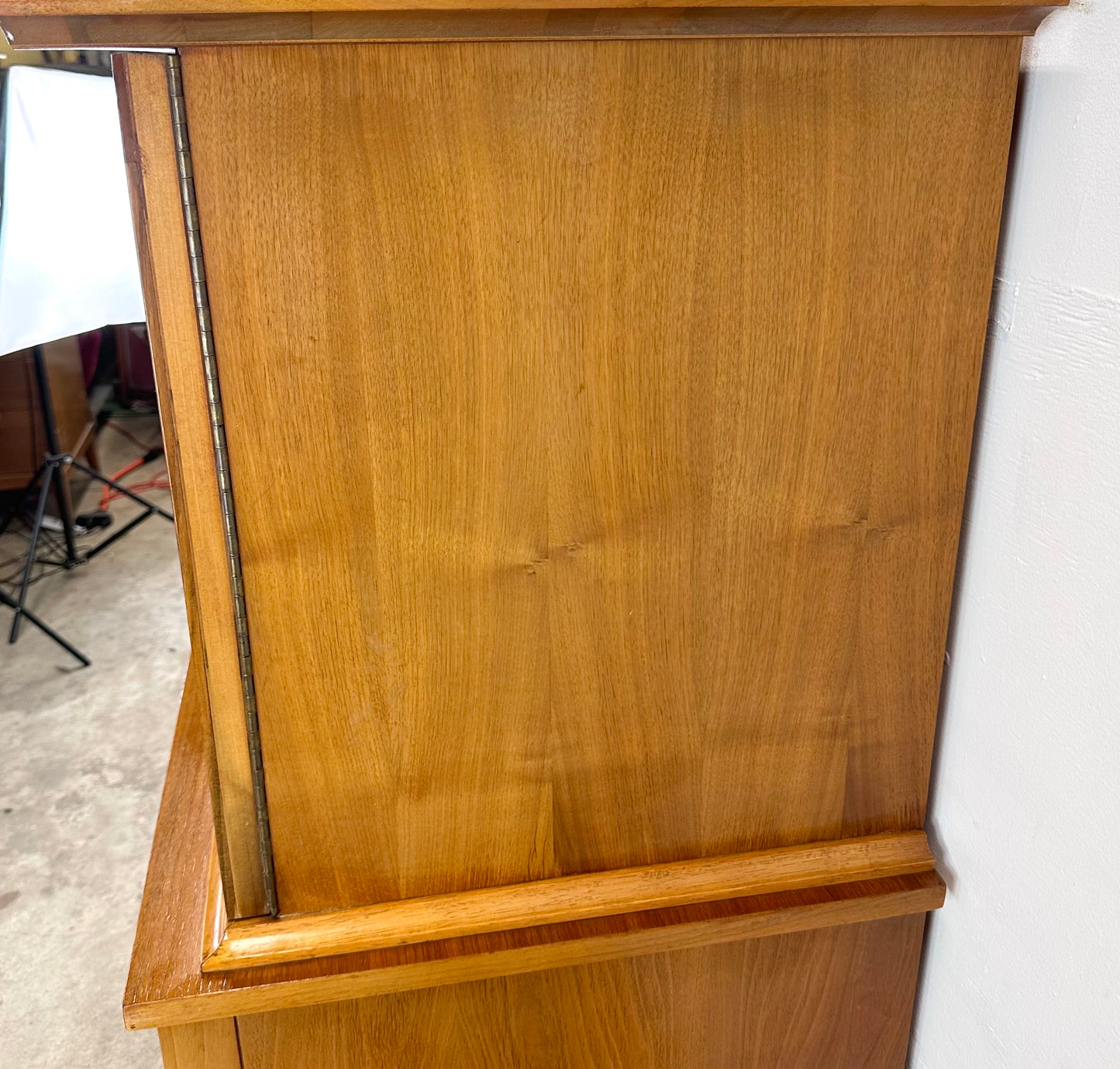 Mid-Century Highboy Dresser with Drumstick Legs