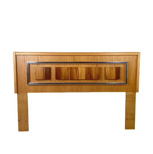 Tobago Furniture 1970s Mid-Century Modern Brutalist Queen Headboard