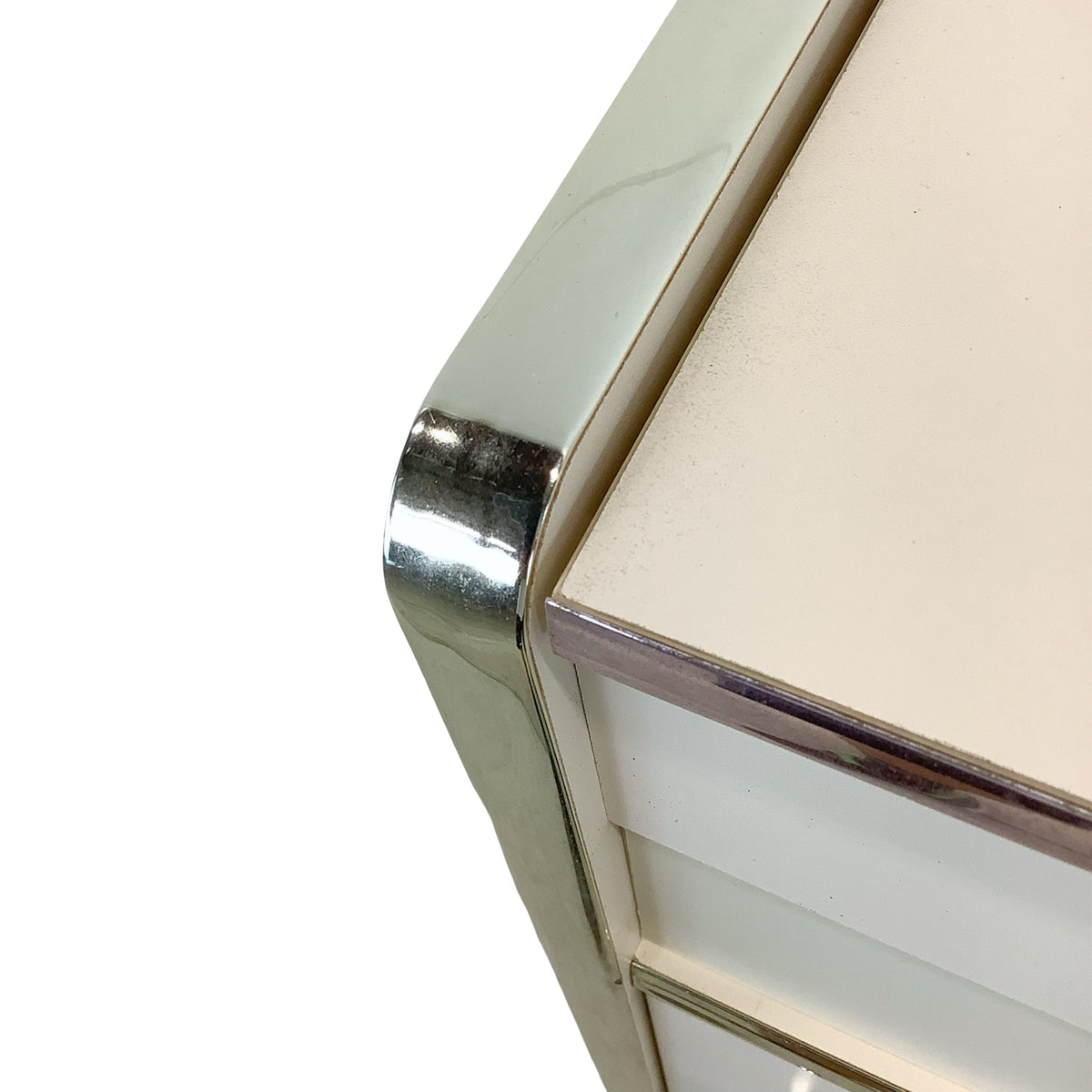Vintage 1980s Postmodern Jewelry Armoire with Gold-Tone Trim