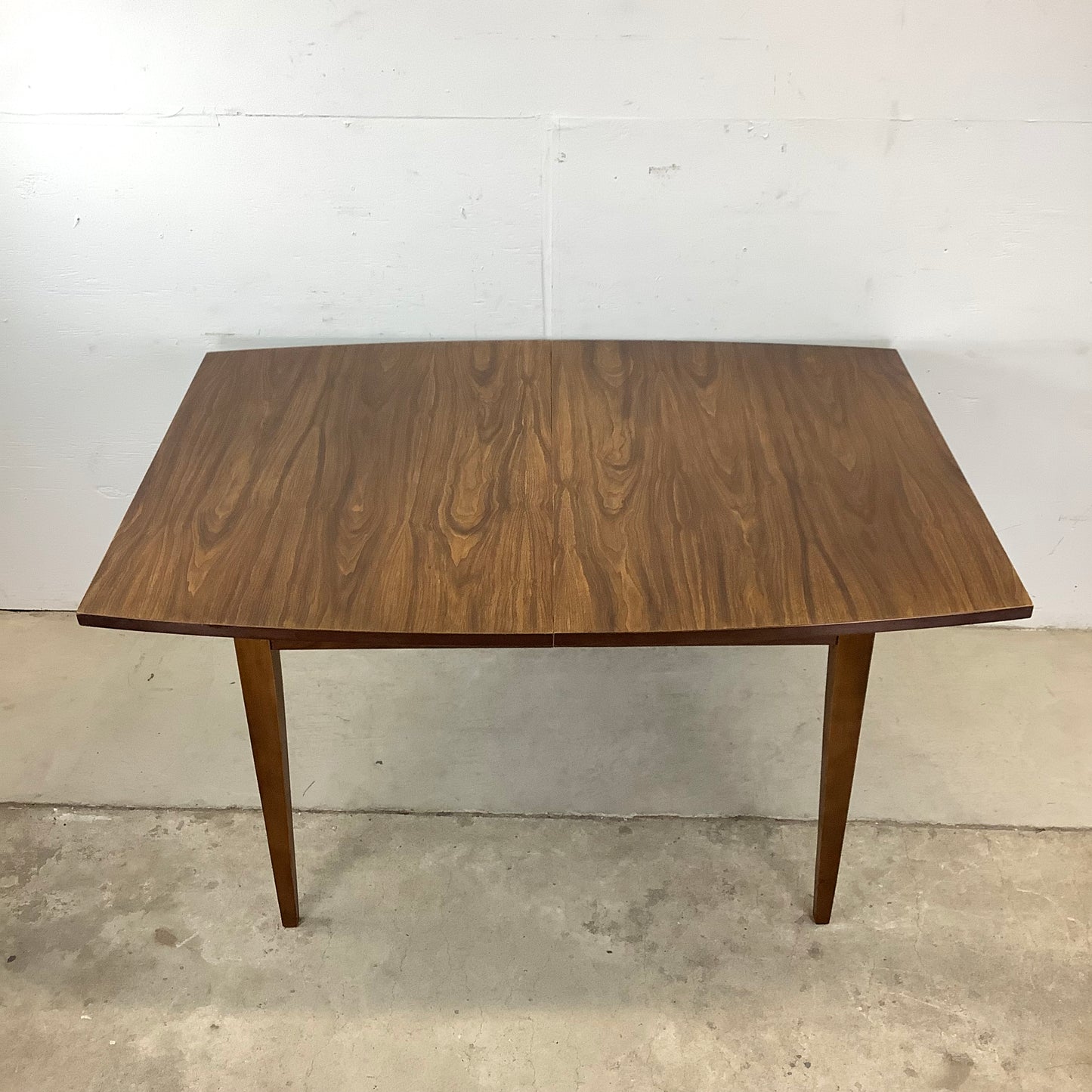 Mid-Century Walnut Finish Dining Table