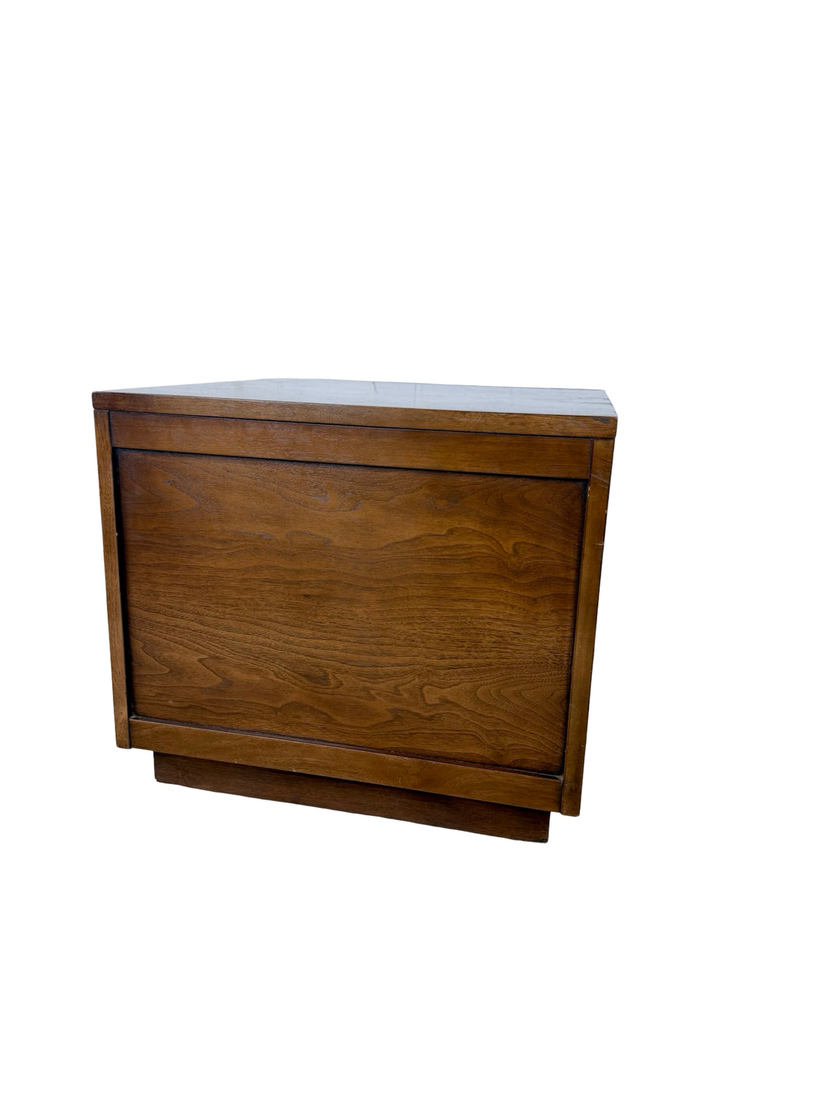 Vintage Broyhill Premier Emphasis Walnut Mid-Century Cabinet End Table / Nightstand