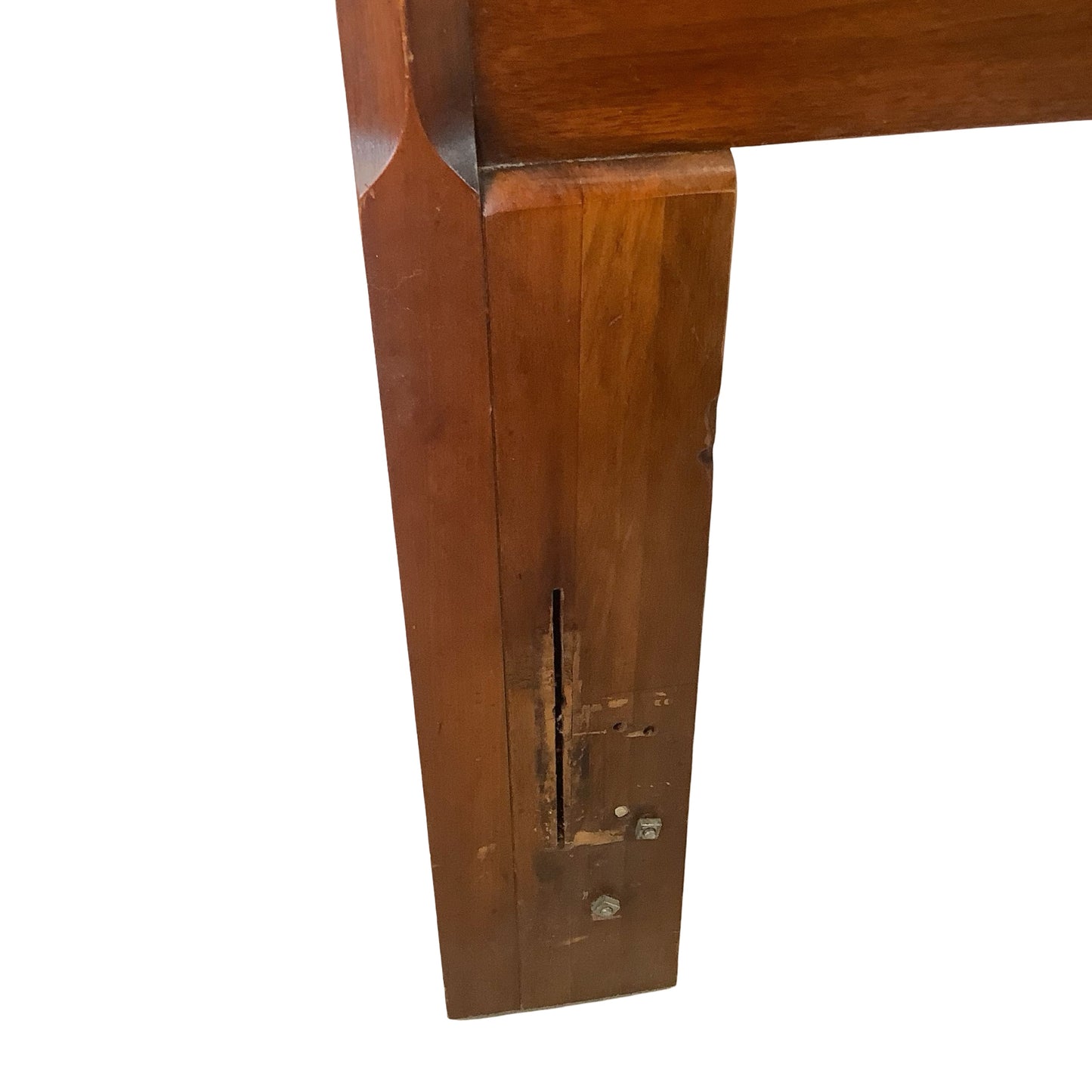 Vintage Sculptural Bowtie Walnut Headboard | 60” Full/Queen