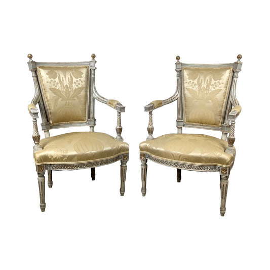 Neoclassical Armchairs in the Louis XVI Tradition