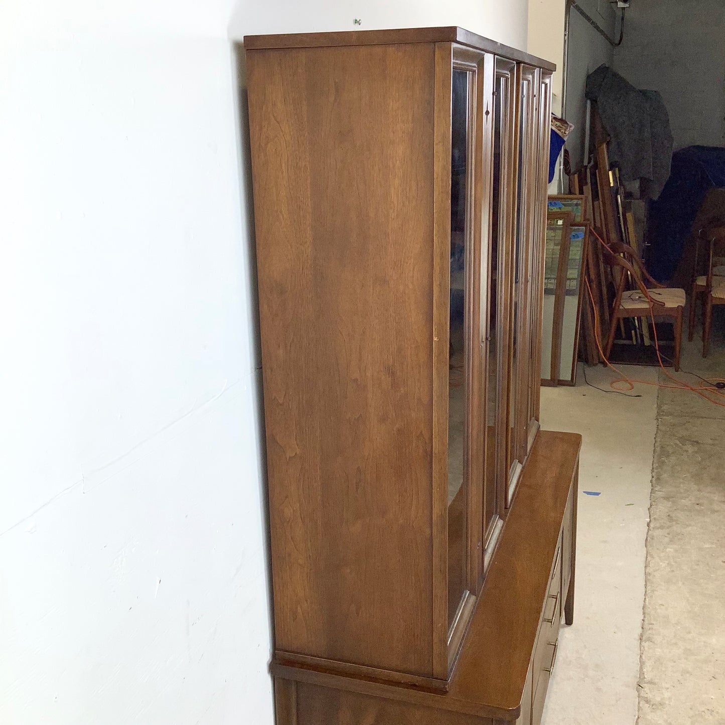 Mid-Century Broyhill Sideboard With Display Topper