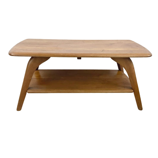 Mid Century Coffee Table | Blonde Wood Table | Heywood Wakefield Style