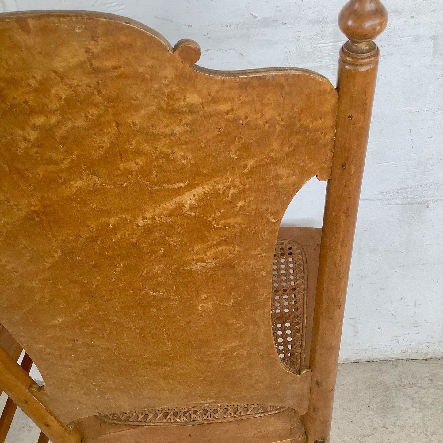 Antique Ribbon & Garland Caned Seat Side Chairs – Pair