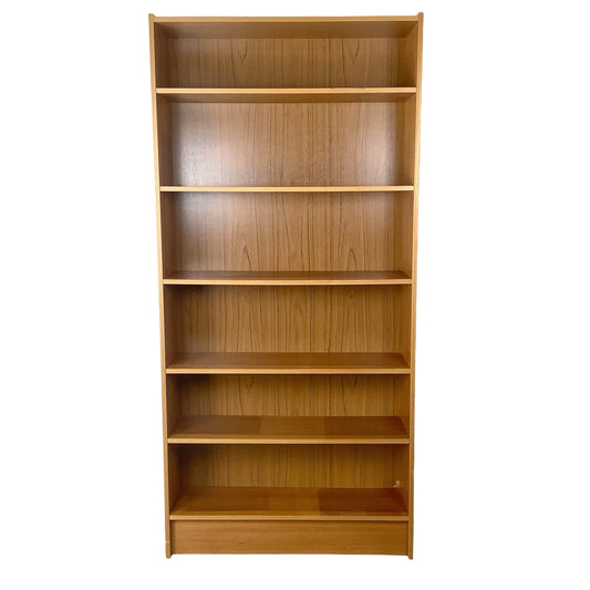 Scandinavian Modern Style Teak Bookcase | Open Display Shelving Cabinet