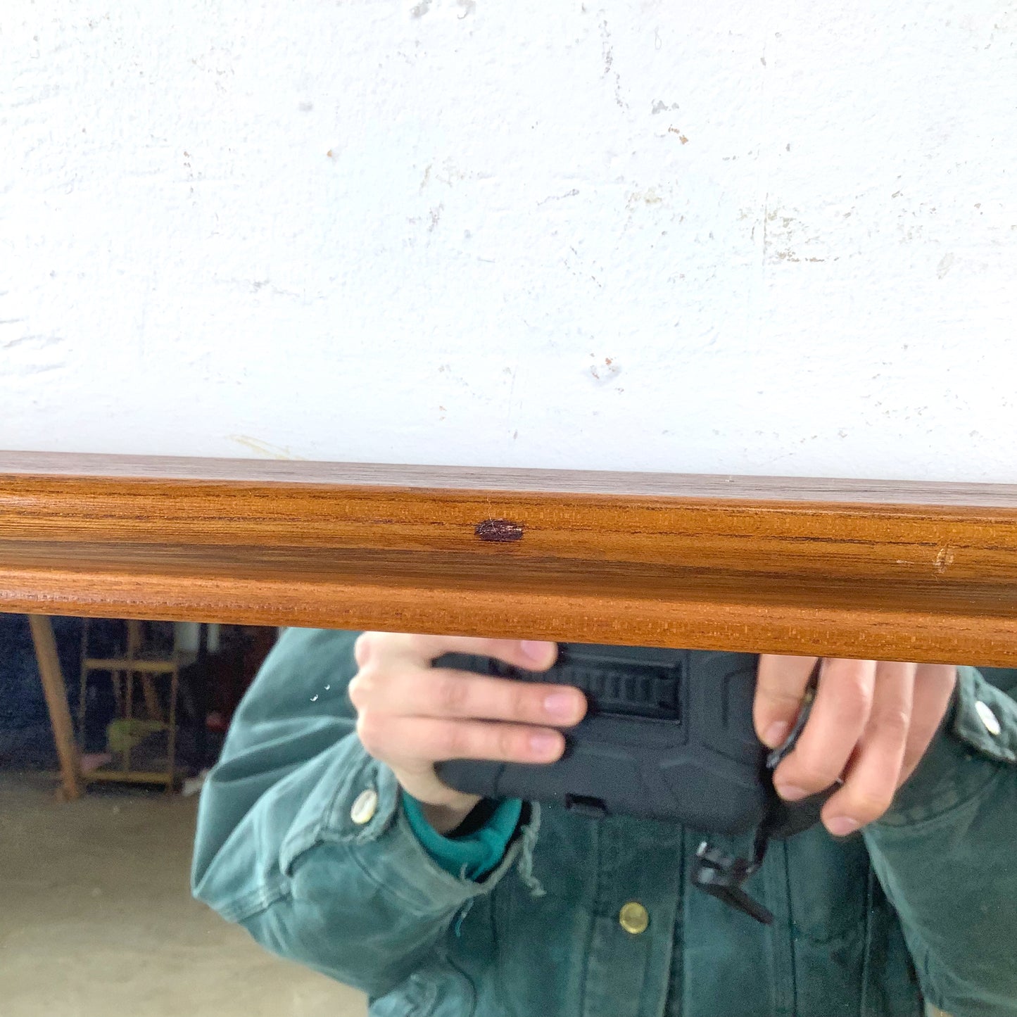 Large Mid-Century American Walnut & Pecan Mirror