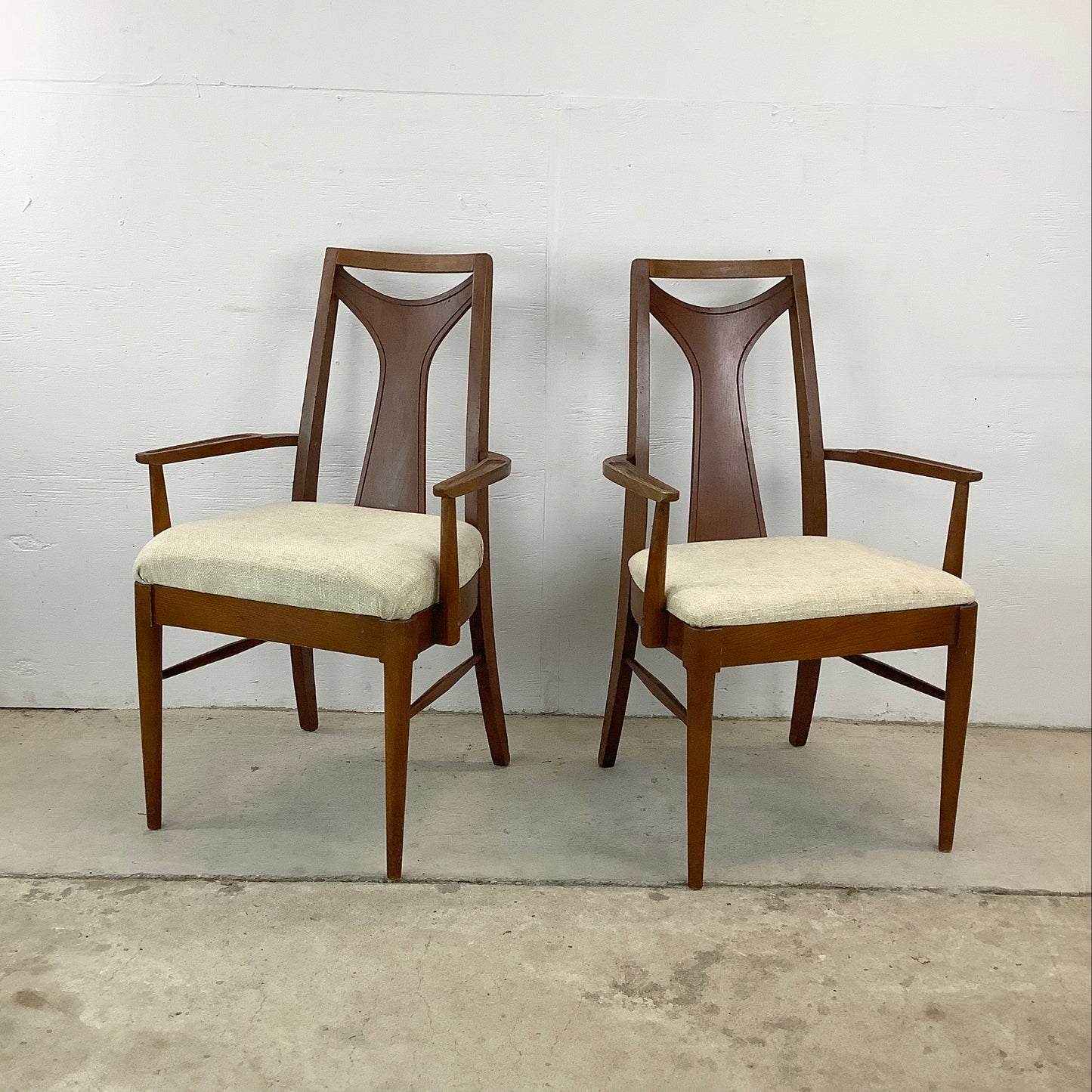 Mid-Century Walnut Dining Chairs- Six