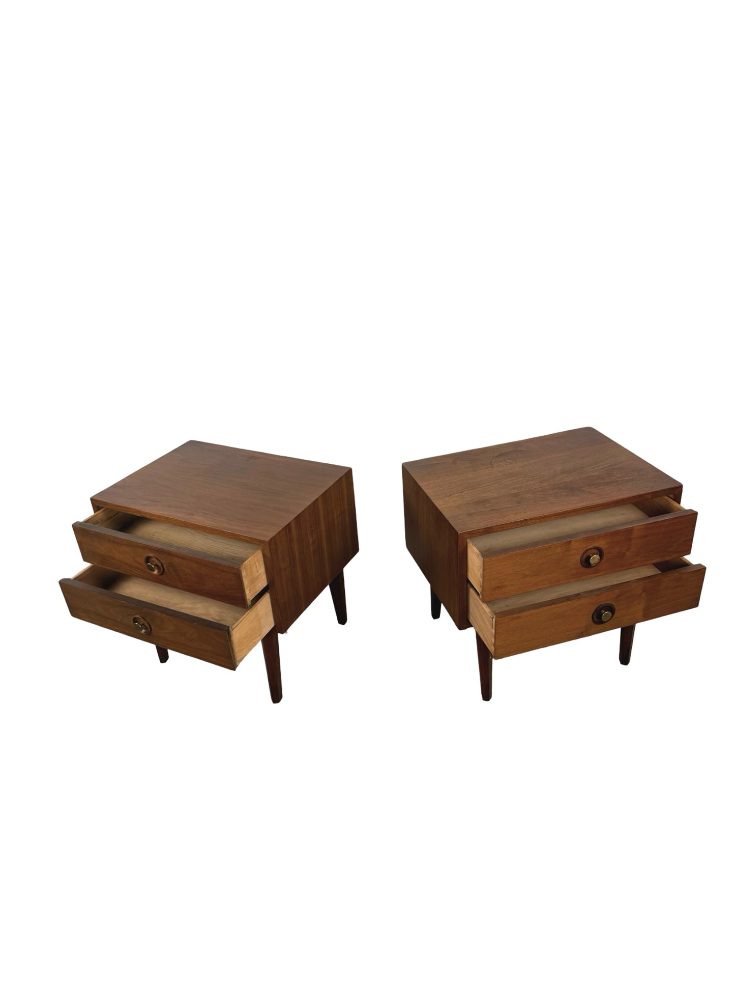 American of Martinsville Mid-Century Two-Drawer Nightstands – Pair