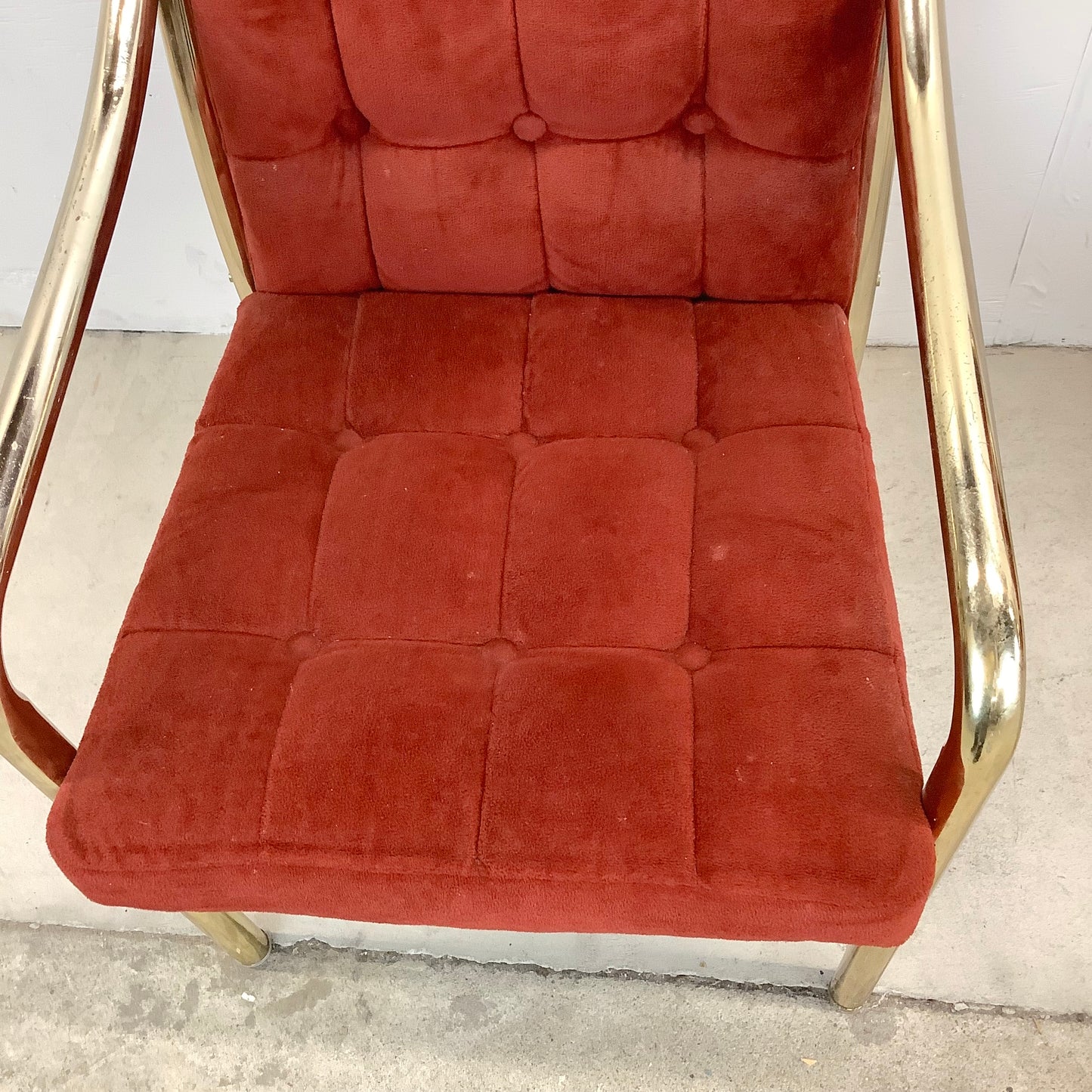 Vintage Modern Highback Red Dining Chairs by Chromcraft- Set of Six