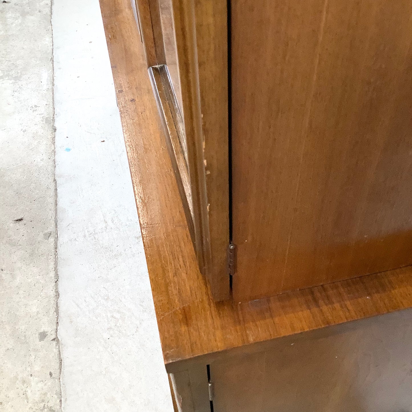Mid-Century Credenza With Display Topper