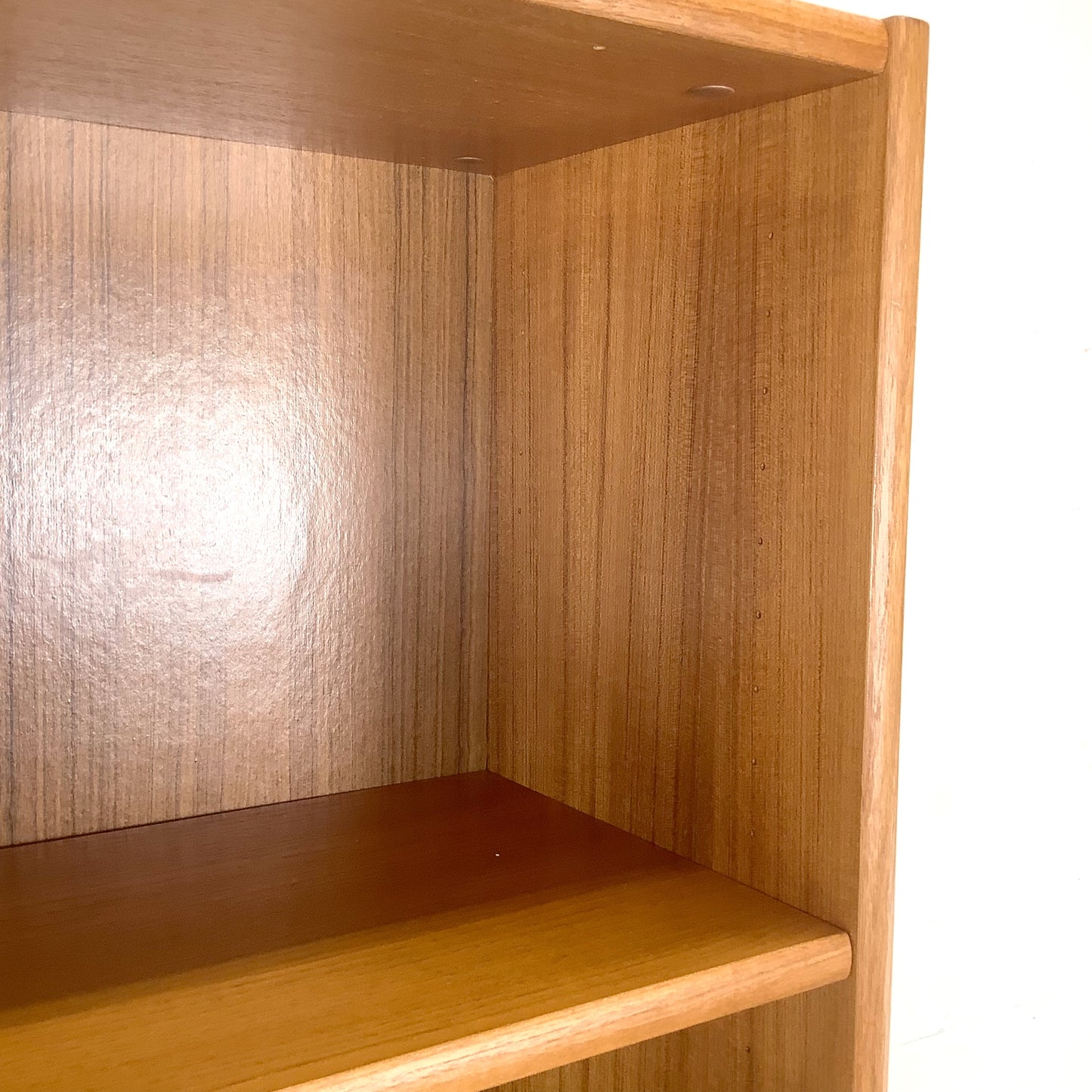 Vintage Scandinavian Modern Teak Open Bookcase