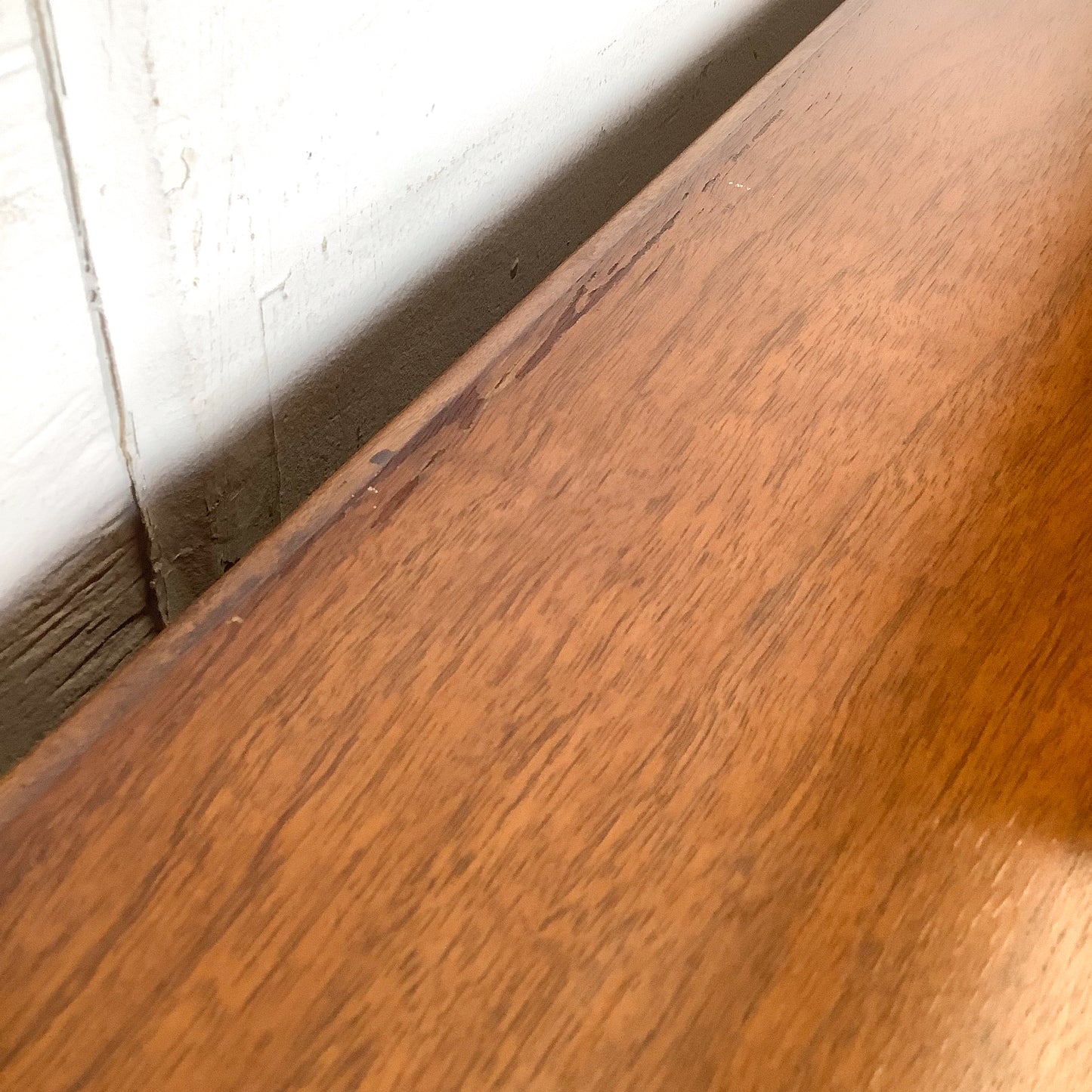 Antique Queen Anne Revival Kneehole Pedestal Desk | Burl Walnut | Brass Bail Pulls | Bun Feet |c. 20th C