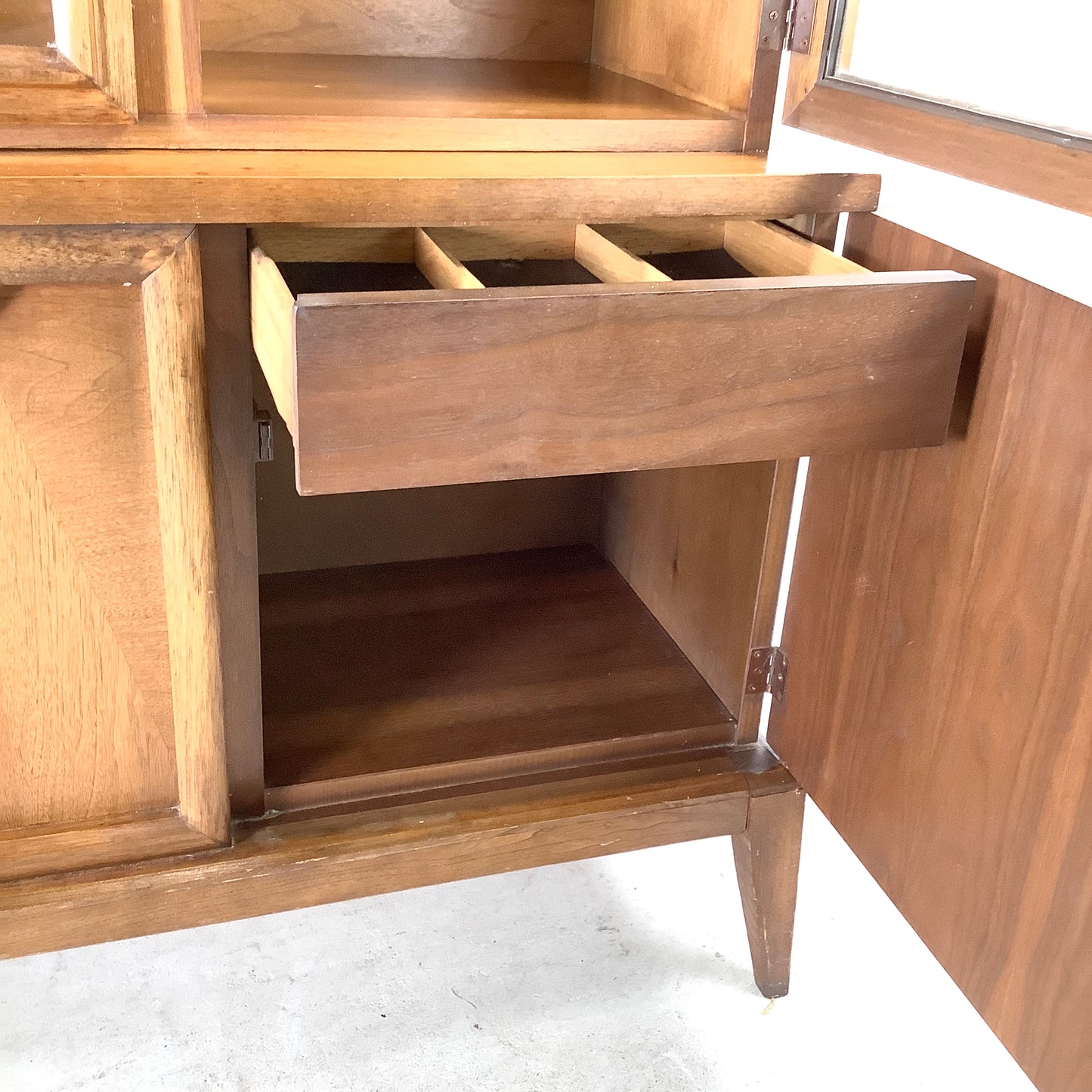 Mid-Century Credenza With Display Topper