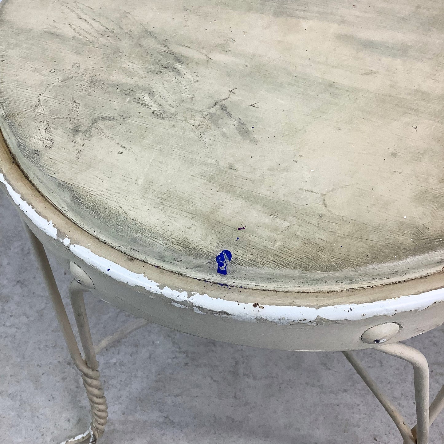 Vintage Wrought Iron Parlor Chair