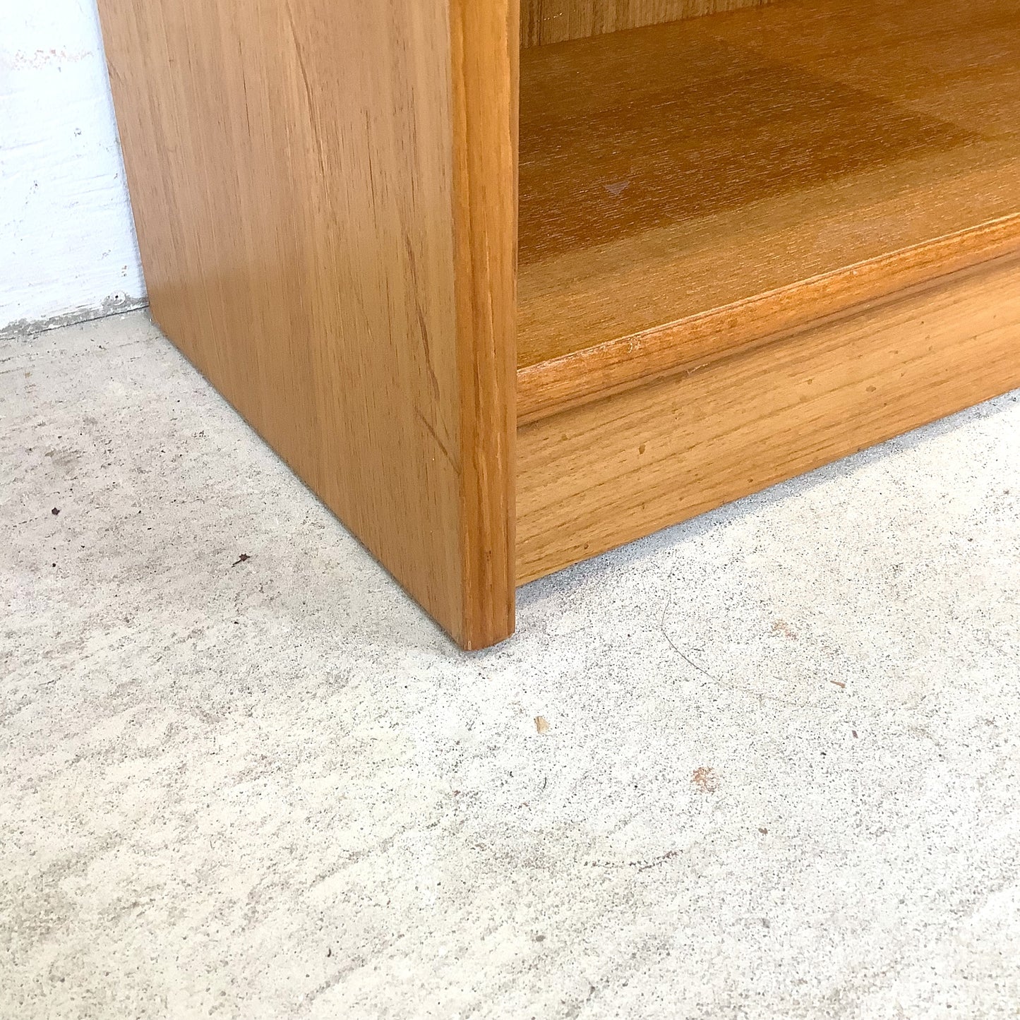 Vintage Scandinavian Modern Teak Open Bookcase