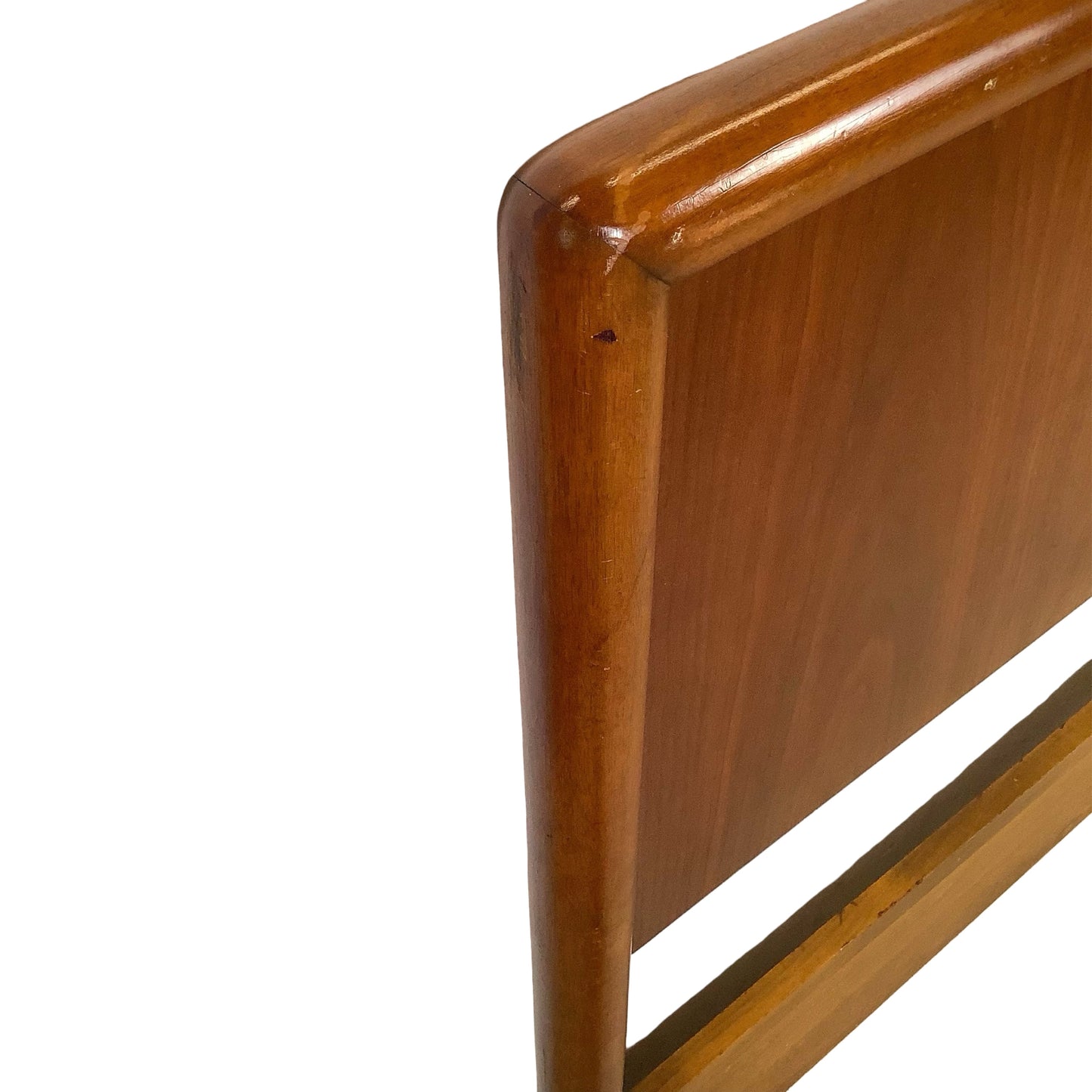 MCM Minimalist Walnut Headboard Attr. Robsjohn-Gibbings, Full