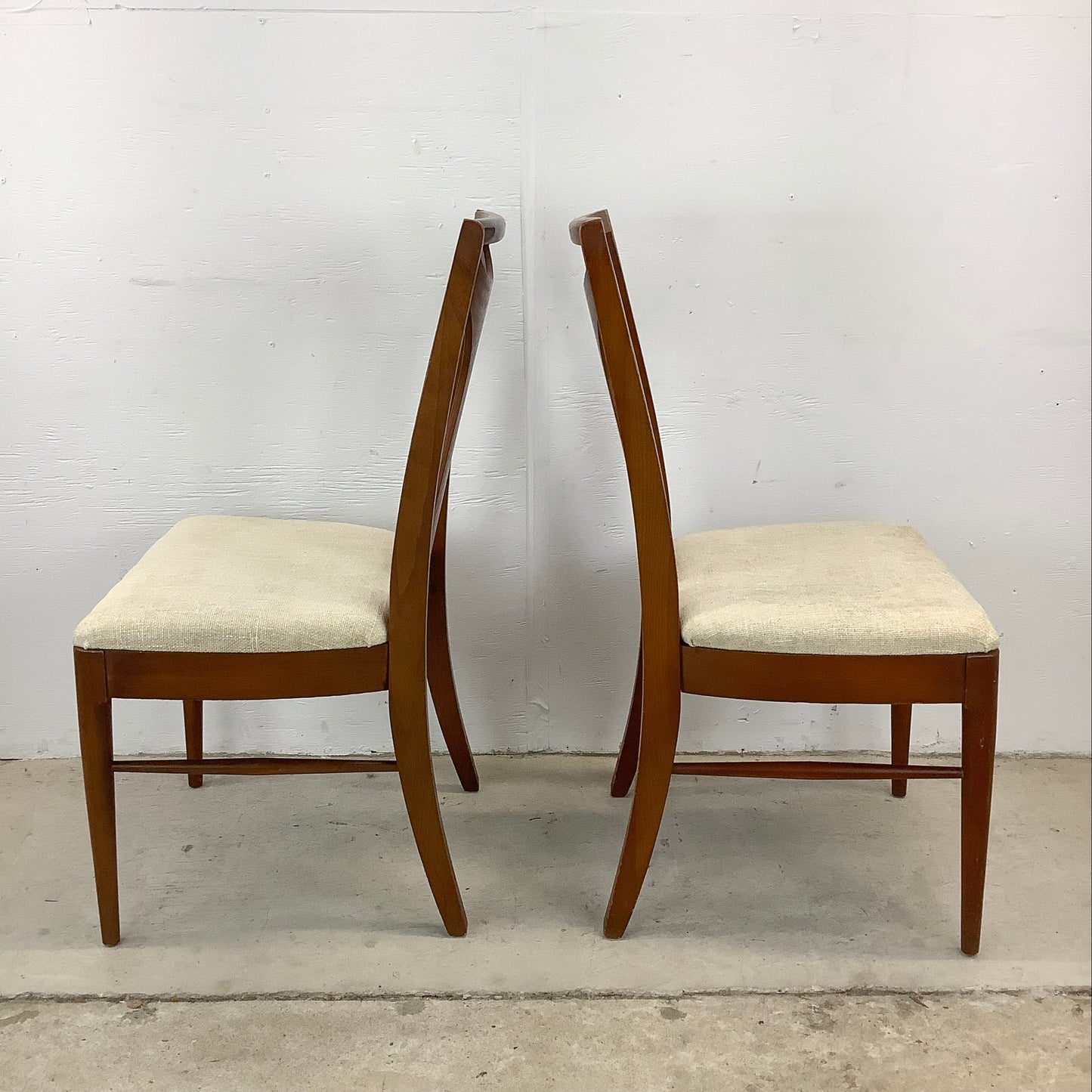 Mid-Century Walnut Dining Chairs- Six