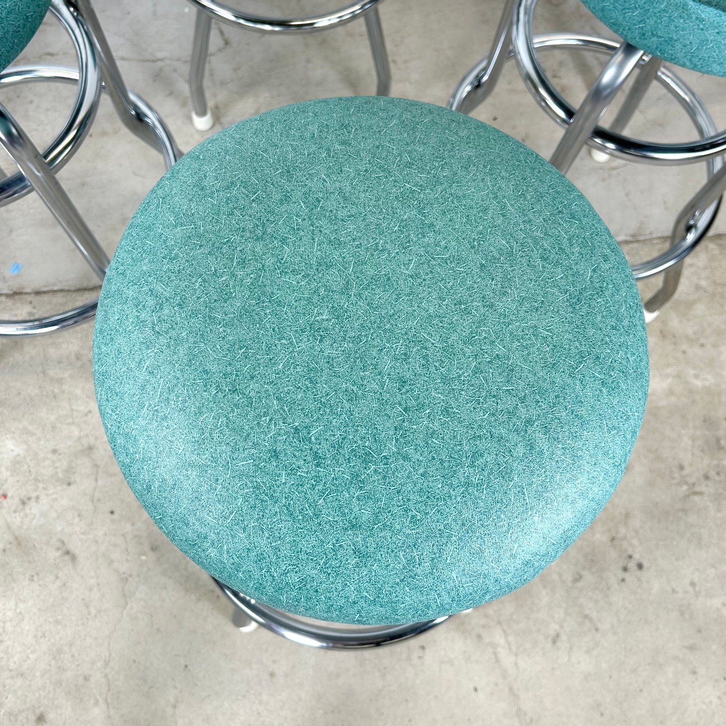 Vintage Swivel Barstools- Set of Six