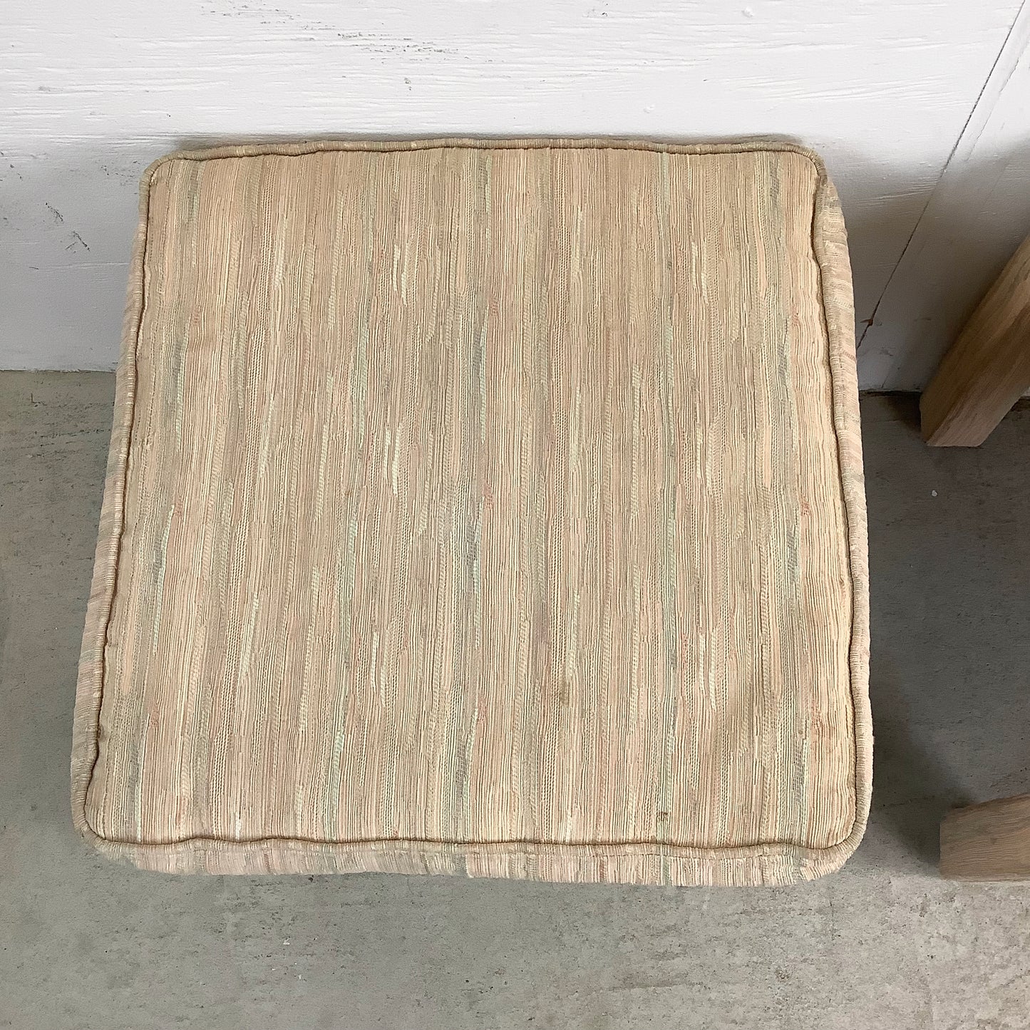 Vintage Karl Springer–Style Upholstered Stools- pair