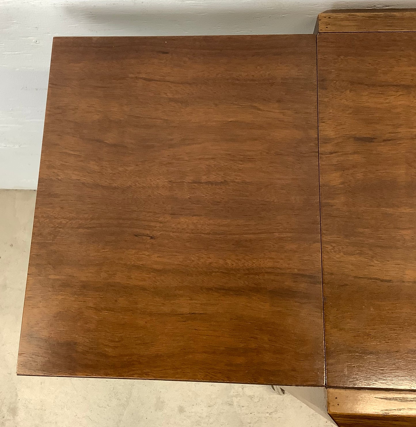 Mid-Century Modern Walnut Bar Cart With Leaves
