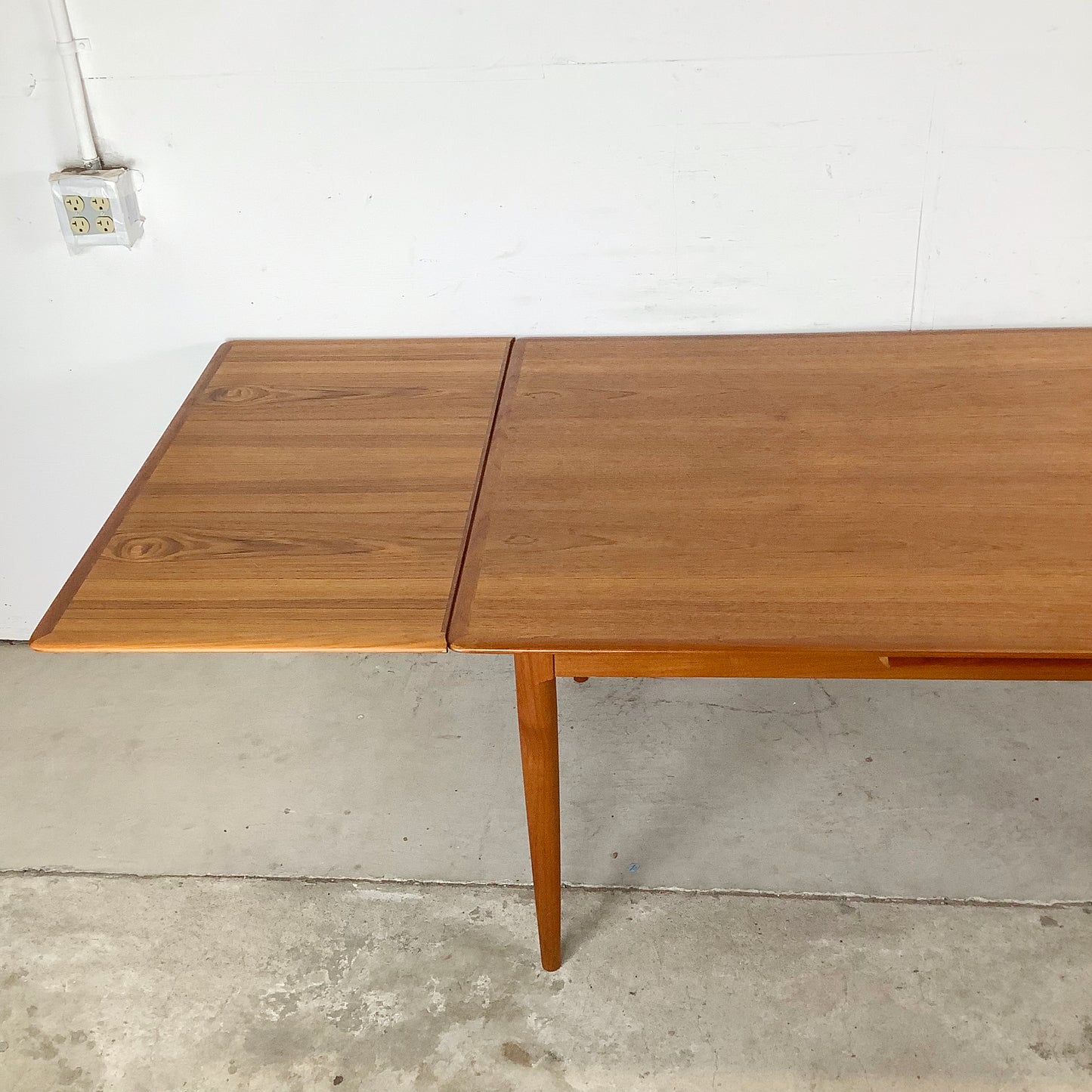 Mid-Century Danish Teak Dining Table with Draw Leaves by Skovmand & Andersen for Moreddi