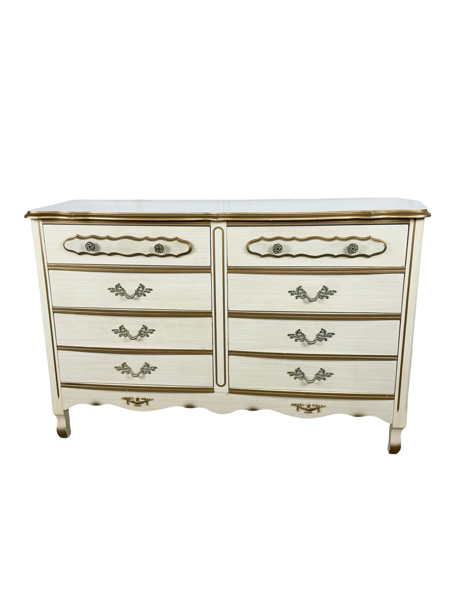 Vintage French Provincial Six-Drawer Dresser | Louis XV Revival