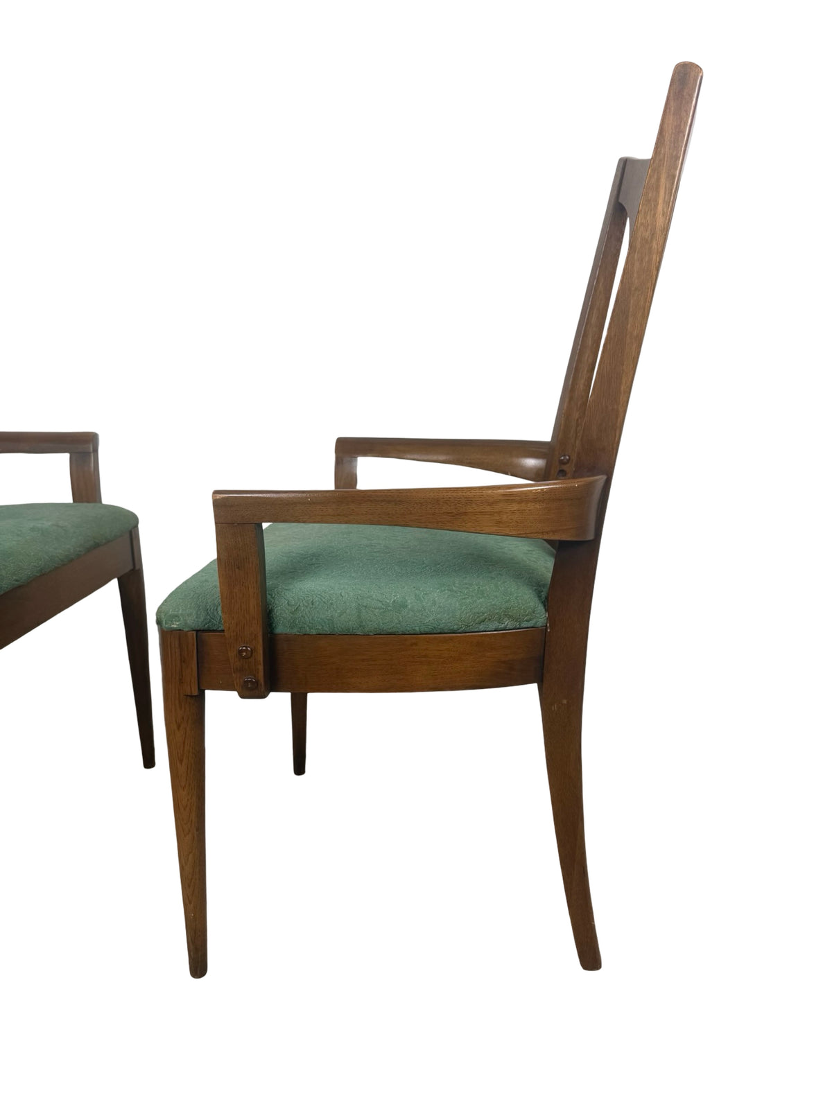Vintage Broyhill / Lenoir Chair Company Sculptural High-Back Armchairs – Pair